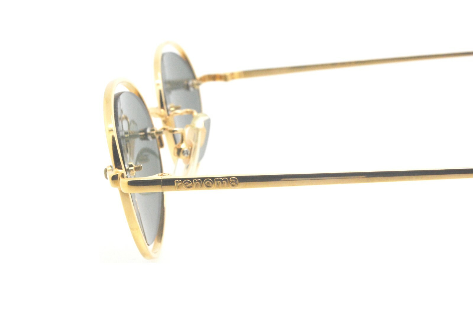 New Authentic renoma T21-9402 col 3B Japan 90s Vintage Gold Sunglasses Frames