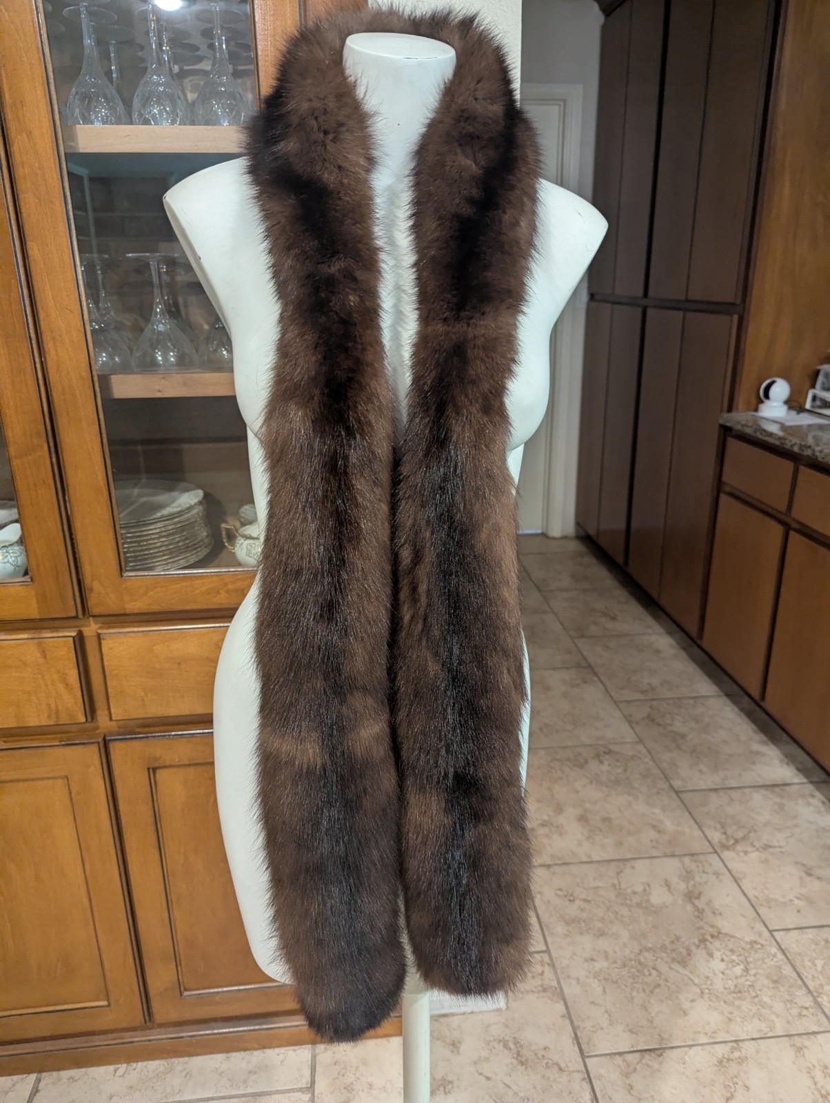 VINTAGE SABLE FUR COLLAR WRAP