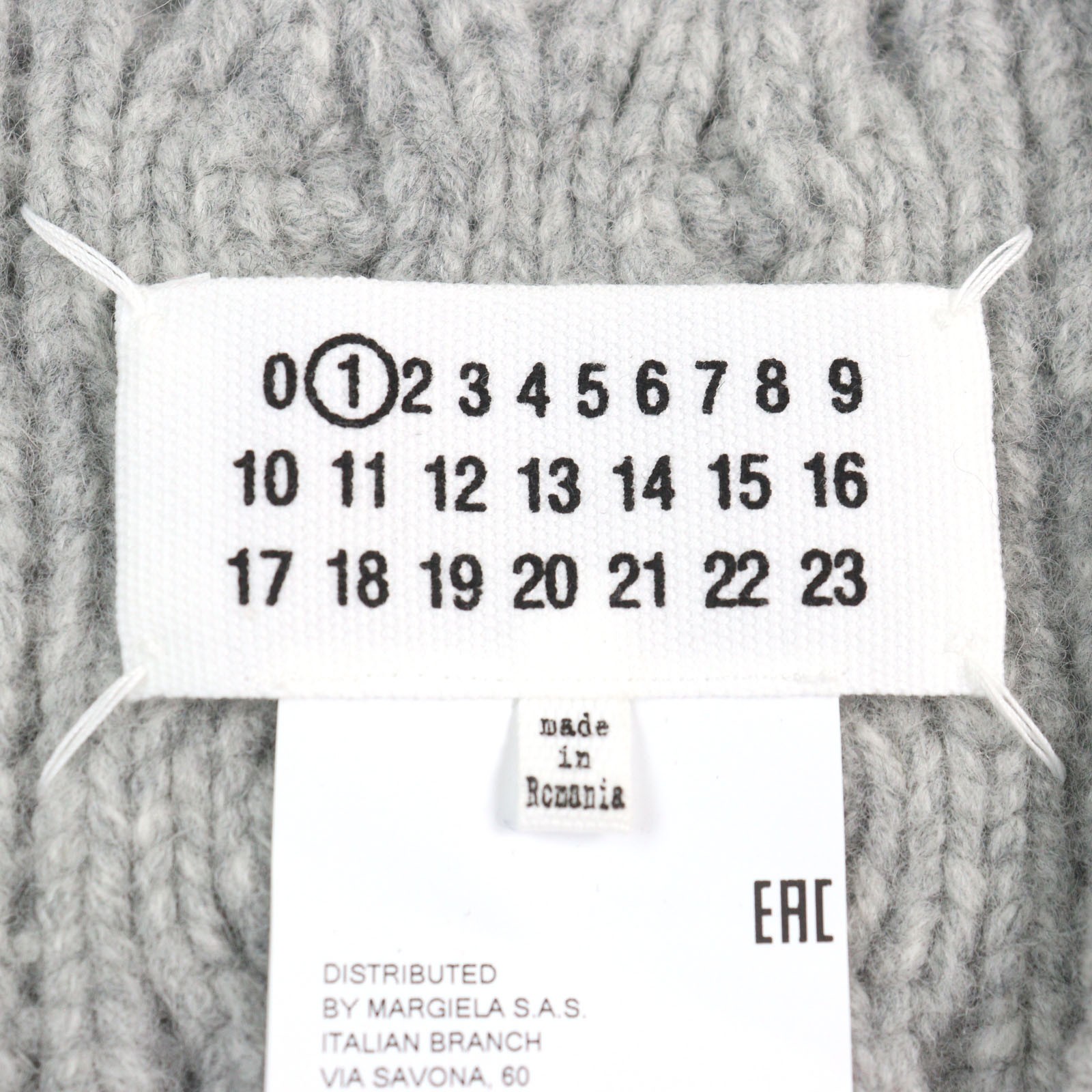 Maison Margiela 1 Best Icon Stitch V-neck poncho-style cable sweater – DUTY FREE