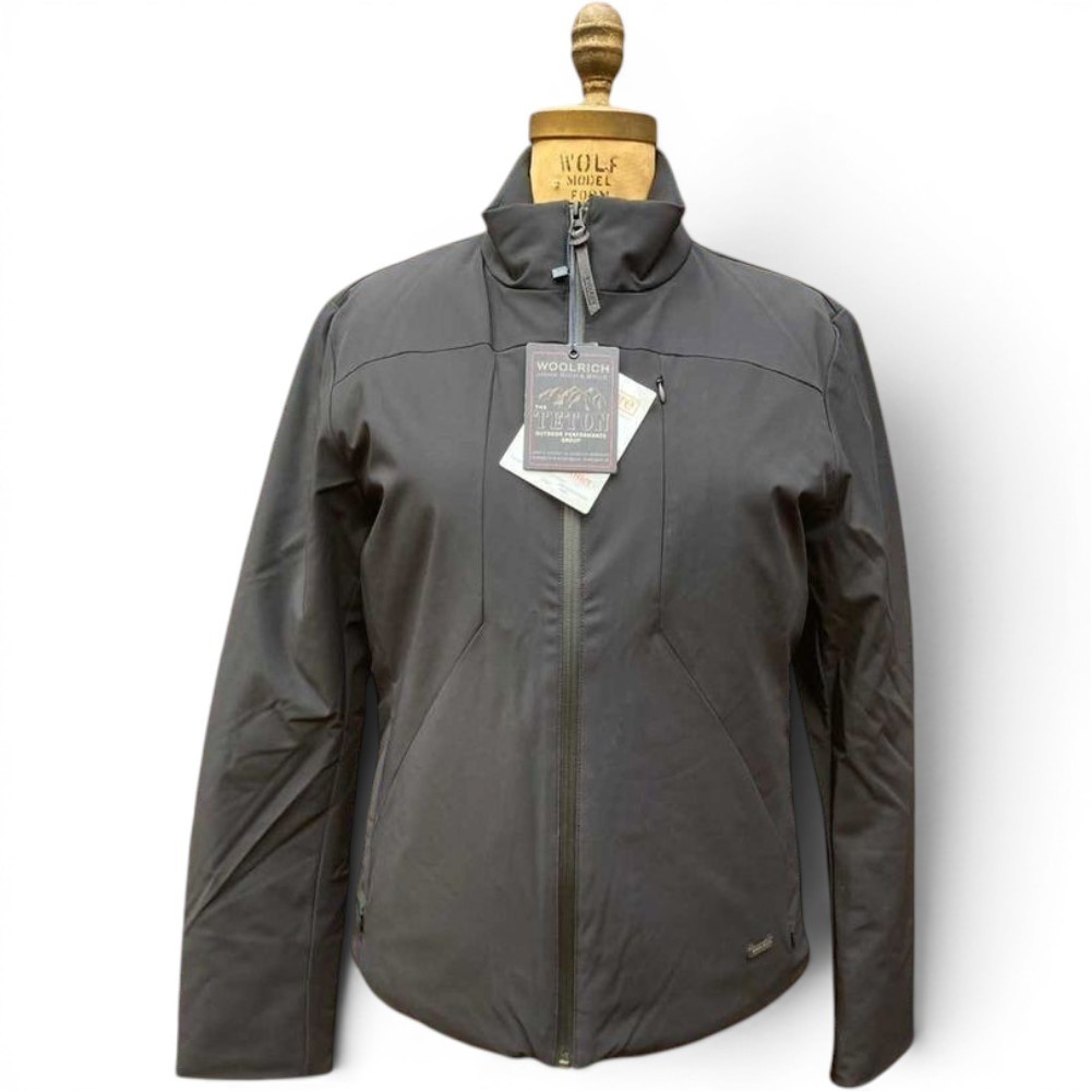 Woolrich John Rich Teton Black Stretch Track Jacket Small NWT