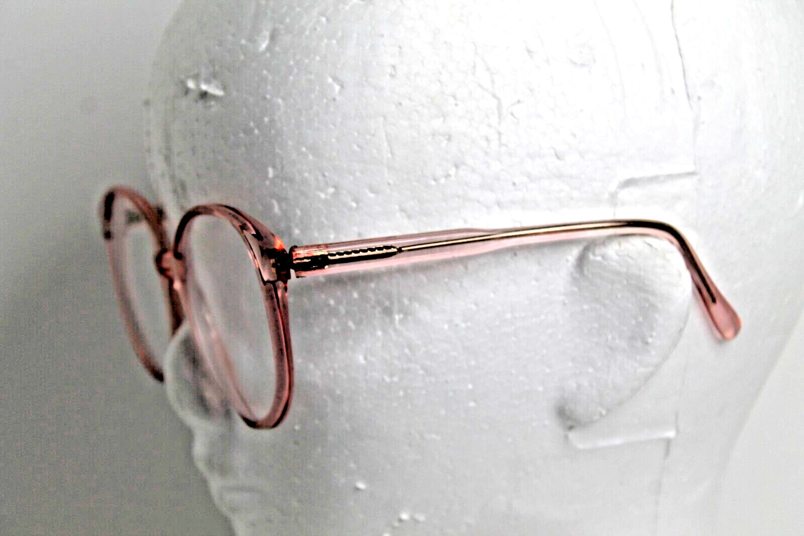 Vintage Parade #1032 Translucent Shiny Peach Pink 55/20 145mm Eyeglass Frames