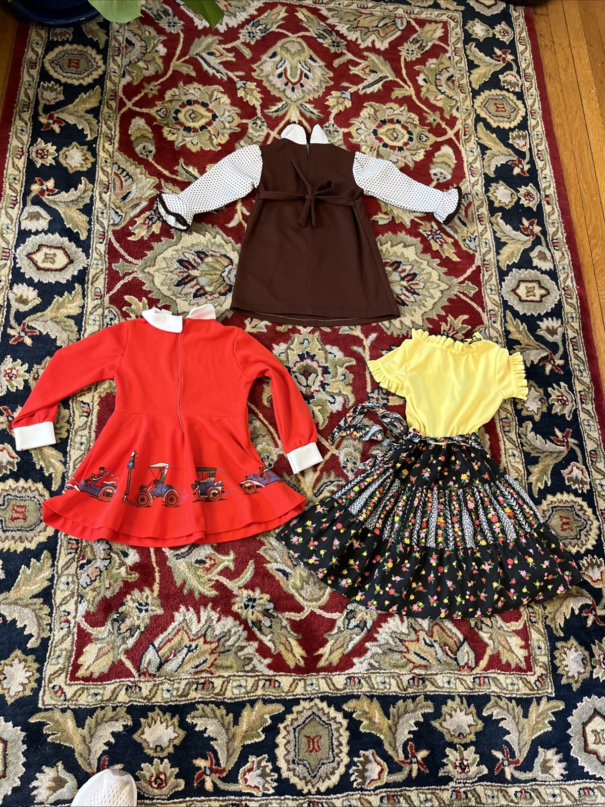 Vintage 60s 70’s Sz 6 Dress Girls MCM Everyday Party Brady Bunch Retro LOT of 3