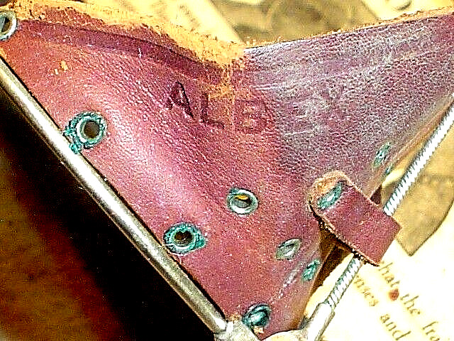 ANTIQUE TAW & CO ALBEX FURNACE STOKER BLUE TOP NON-PRESCRIPTION SAFETY GLASSES