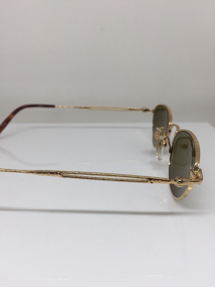 New Vintage Matsuda 2877 Cat Eye Sunglasses C. PG Shiny Gold 49-20-145mm Japan