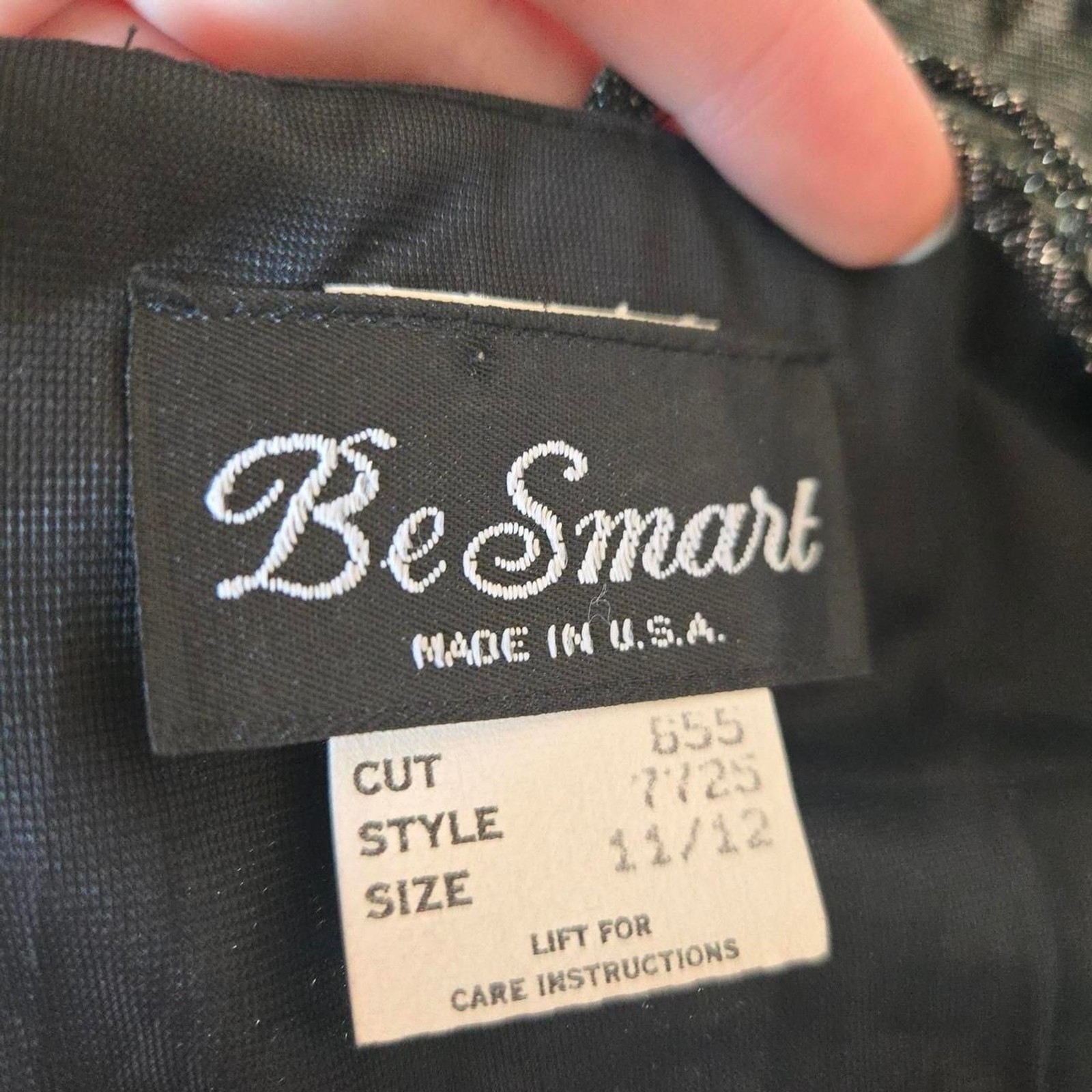 Be Smart Size 11/12 1990s Metallic Damask Brocade Prom Dress