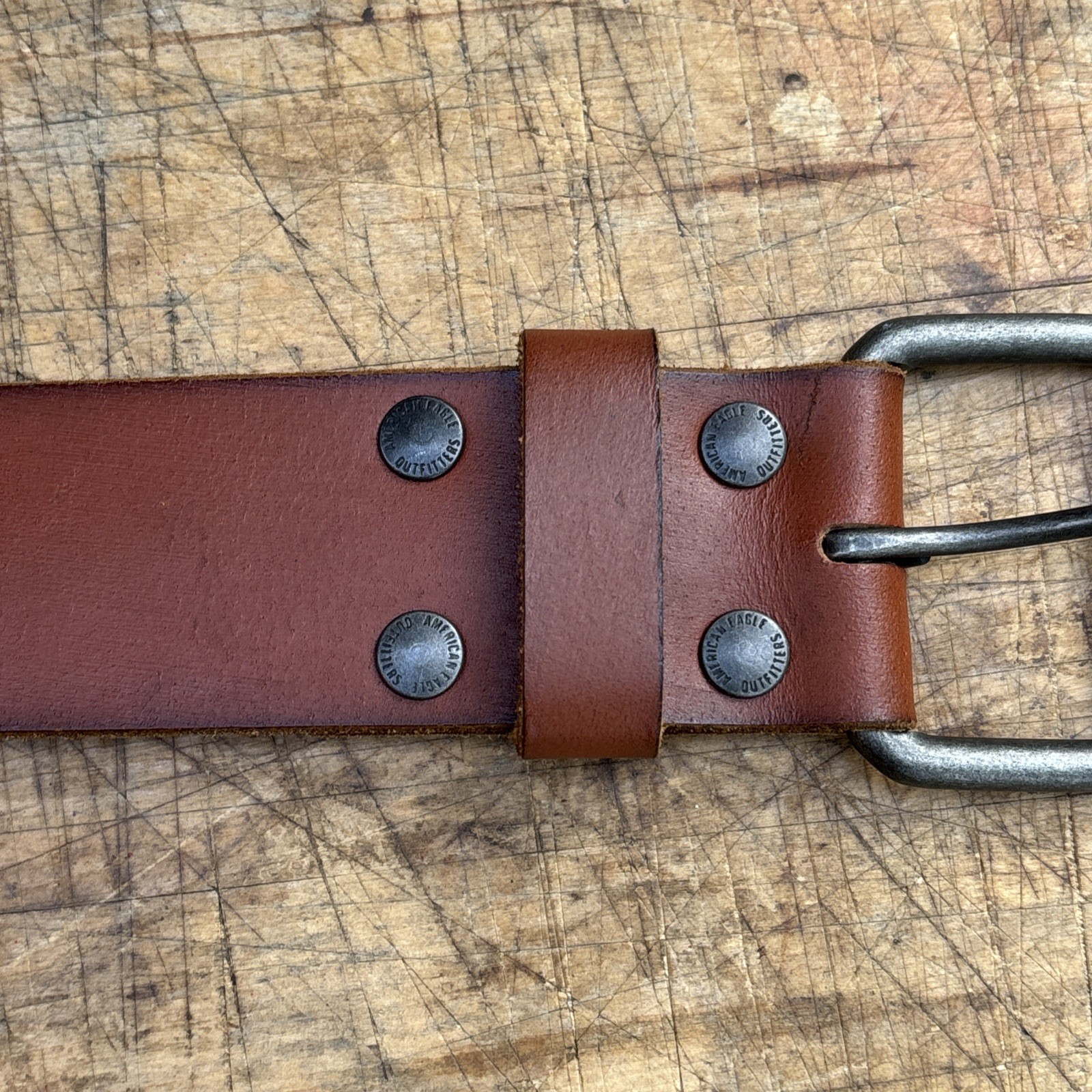 Vintage American eagle Outfitters Brown Genuine Thick leather Belt