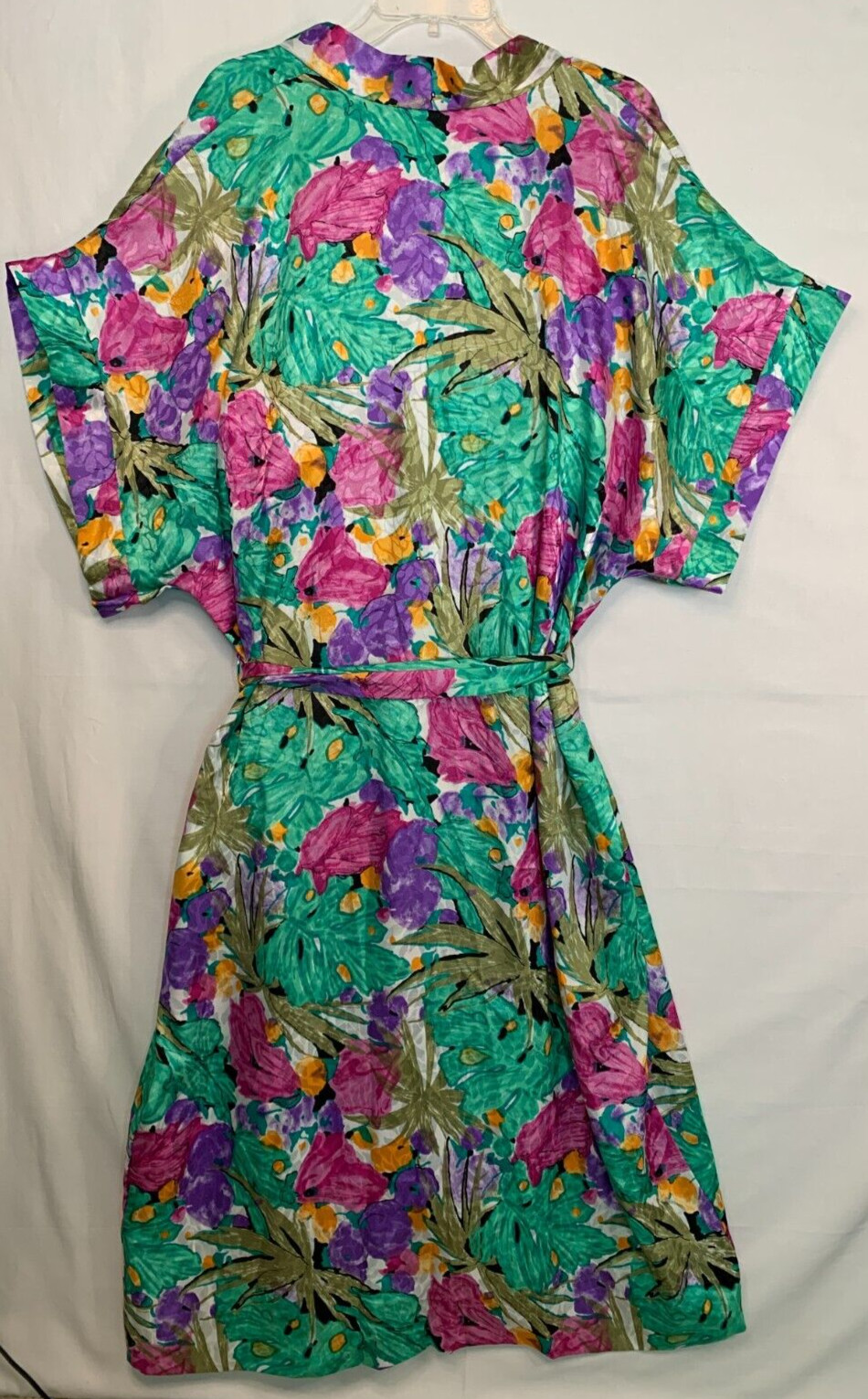 Lucie Ann II Floral Peignoir Robe & Gown Lingerie Set Sz L Satin Luxury Glam