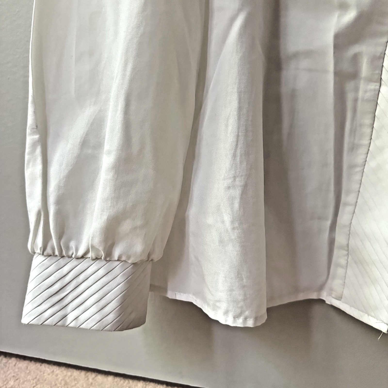 Vintage Carriage Court Long Sleeve White Button Down Shirt Blouse Size M-L