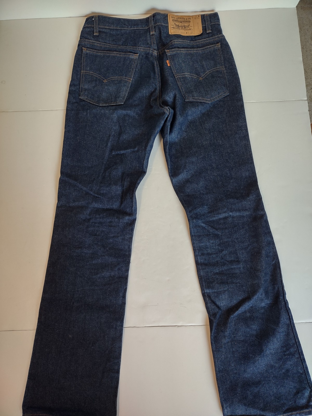 Levi’s Vintage 517 Orange Tab Bootcut Denim Jeans 33 x 32 Made in USA Indigo