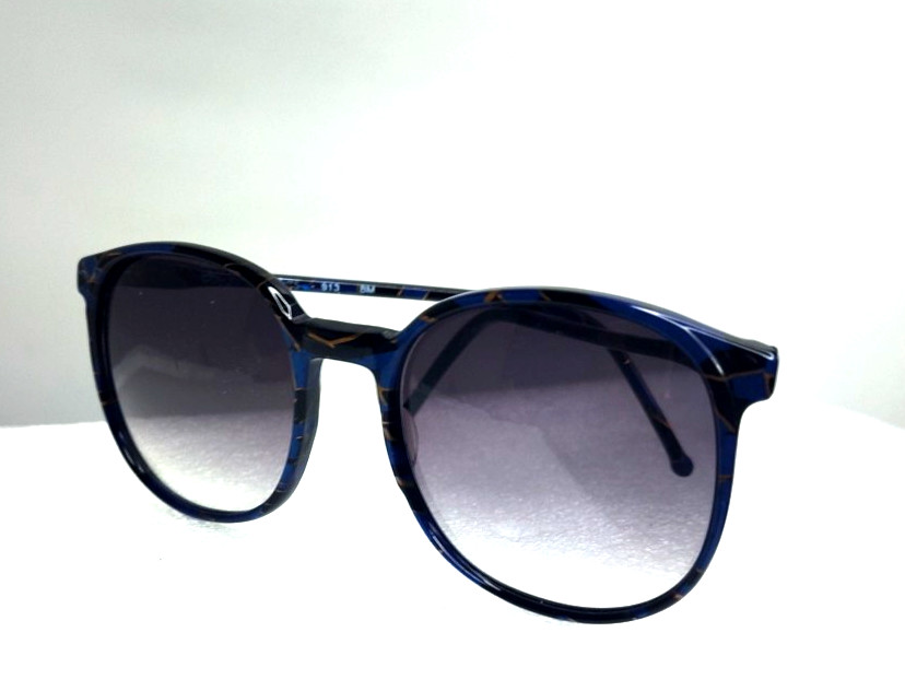Sanford Hutton Colors In Optics Large Gradient Blue Gold Sunglasses &Case USA