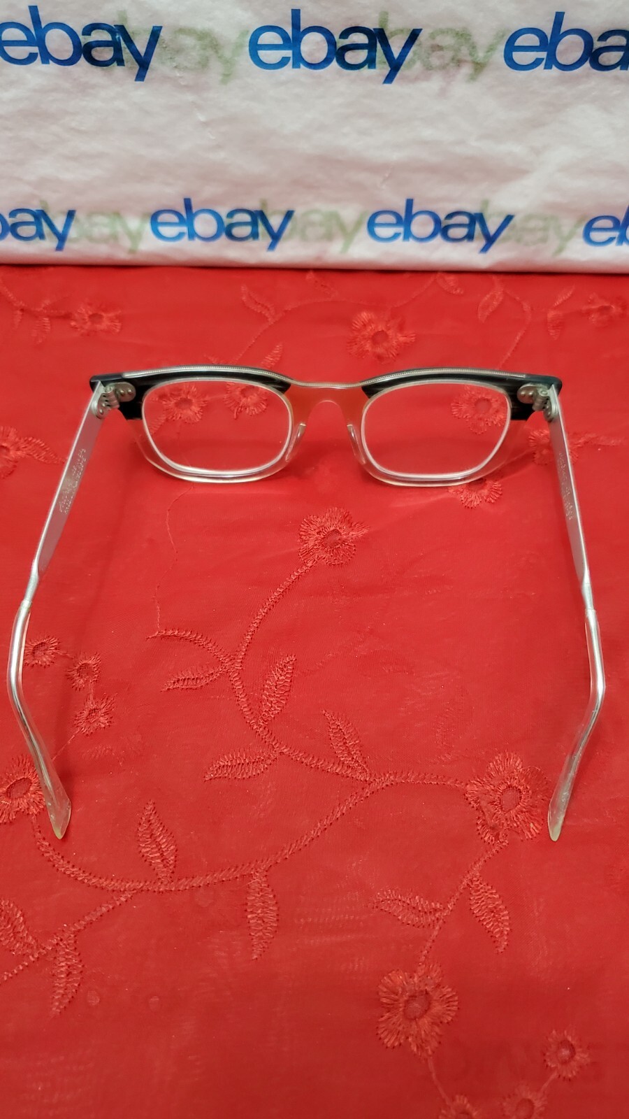Vintage Artcraft Rhodium Plateed 3¾-5 Eyeglasses “Frames Only” – Rx Unknown -USA