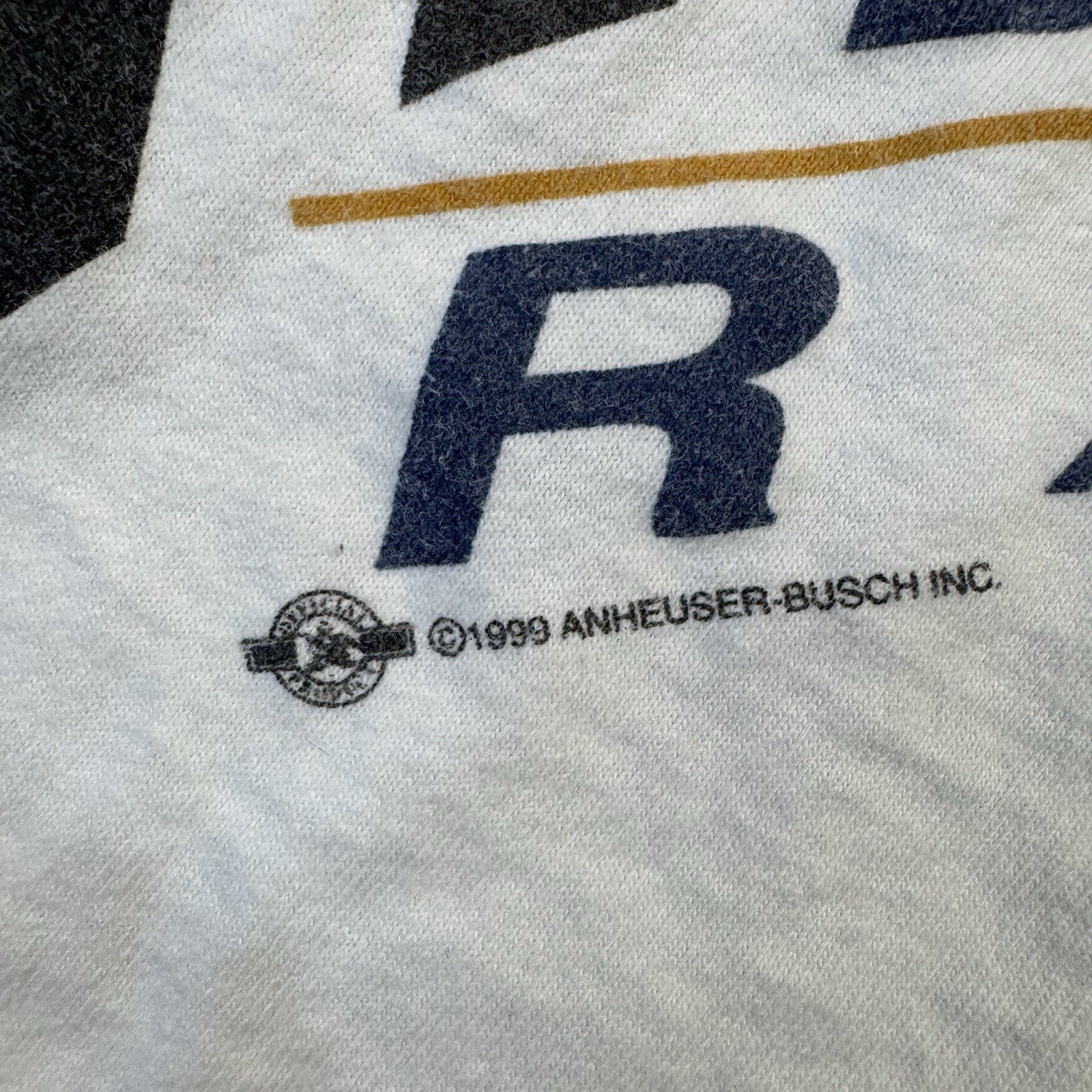 Vintage 1999 Bud Racing NASCAR Graphic T Shirt Mens XL