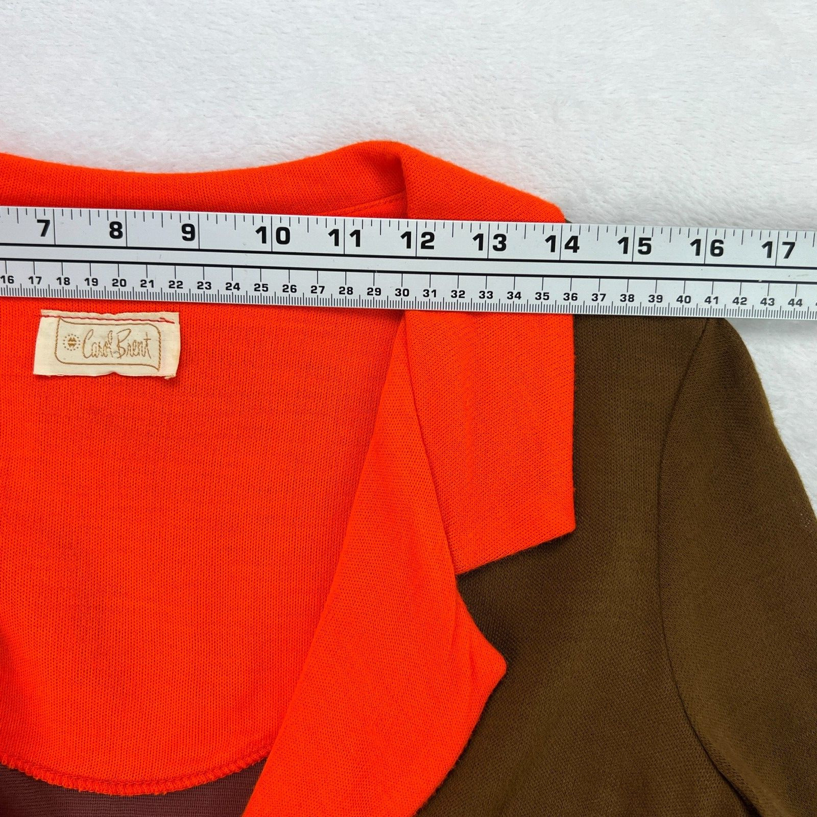 Vintage 60’s Carol Brent Polyester Chain Button Blazer Petite XS Brady Bunch