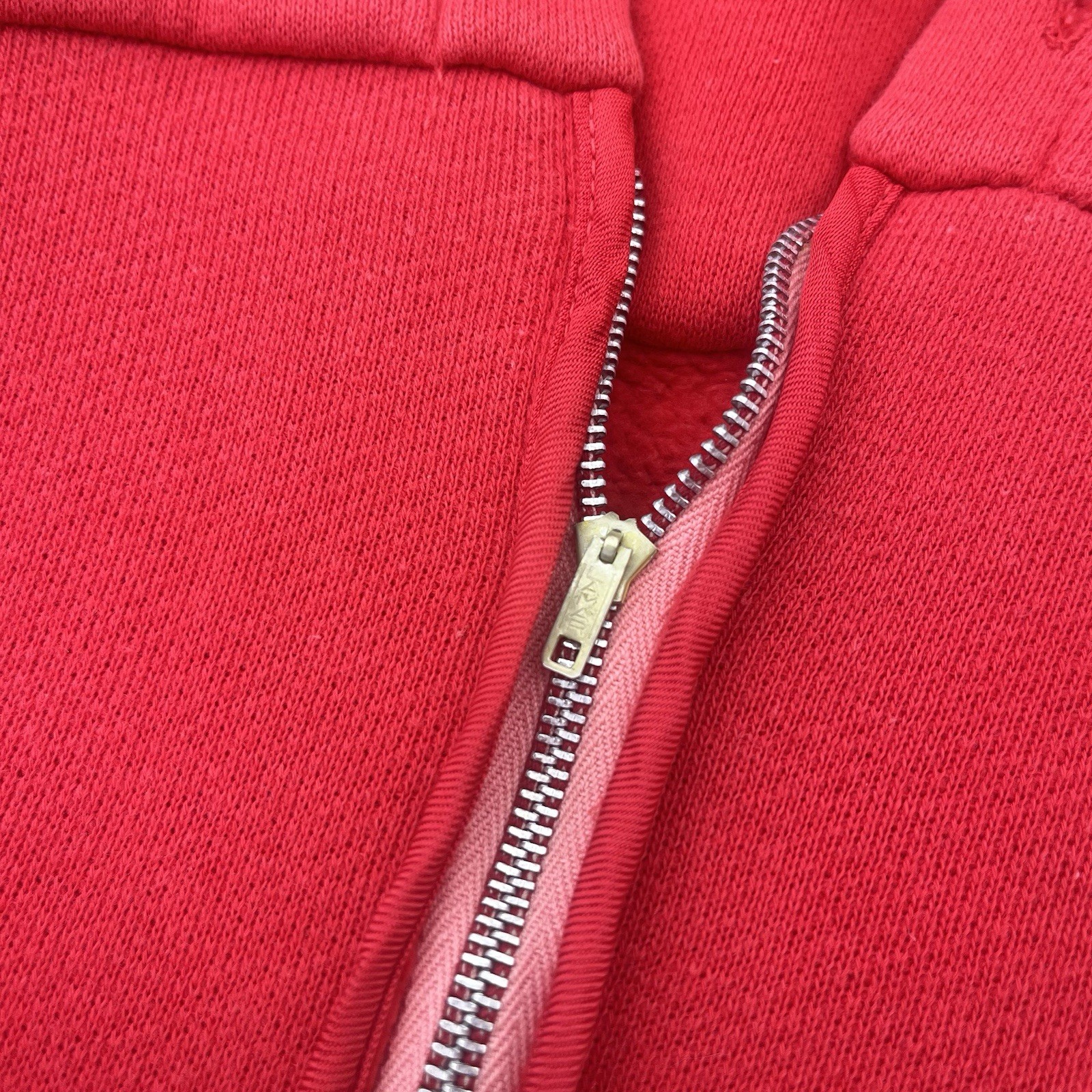 Vintage 1960s Hoodie Napoleon XIV 1966 Gordan Knit Concert Band Quarter Zip Red
