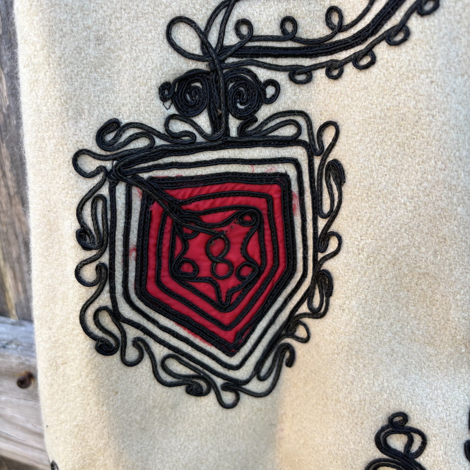 Vintage Traditional Romanian Folk Peasant’s Vest from Romania Embroidered 1970s