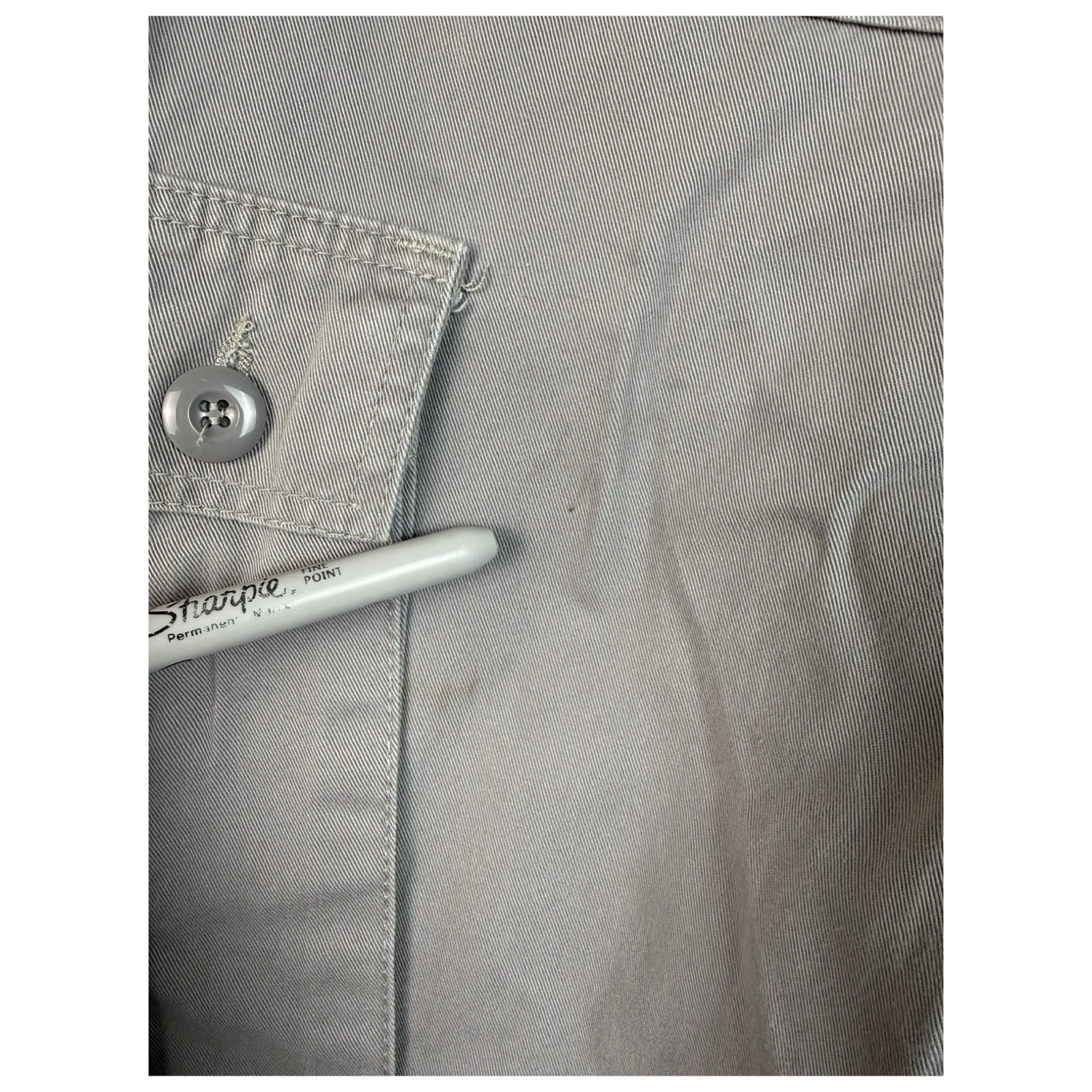 Vintage Interstate Baggy Wide Leg Cargo Pants JNCO Skate Y2K 44 Mens Gray