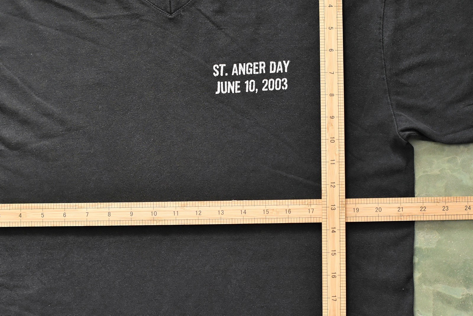 2000s Vintage Metallica St. Anger Day 2003 Concert Tee Black T Shirt Band tee