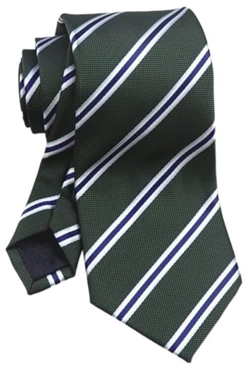 3.15″(8cm) Fashion Striped Ties Mens Plaid Flower One Size Green Blue White