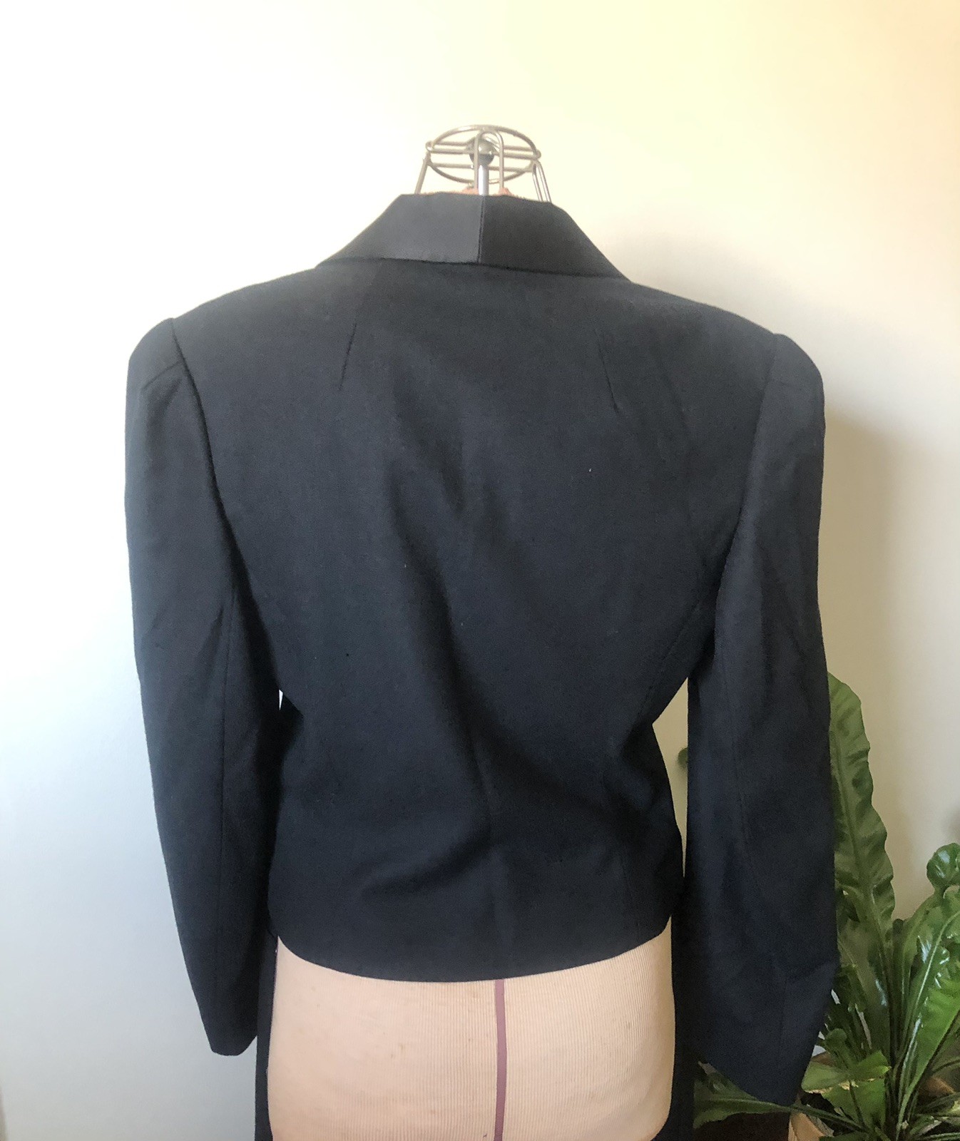 Vintage Guy Laroche Black Wool Tuxedo Suit