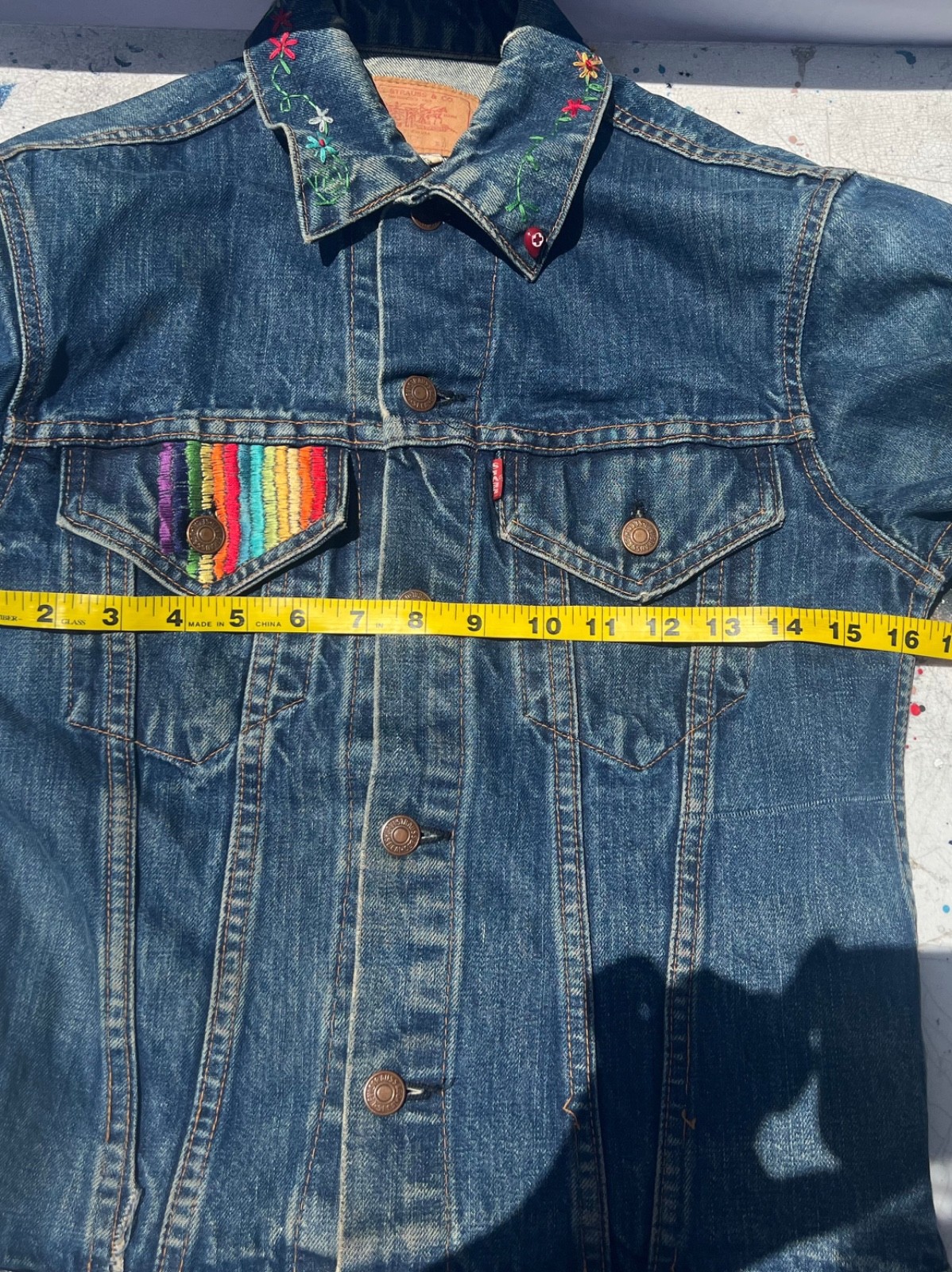 70s Levi’s Big E Custom Embroidered Denim Jacket