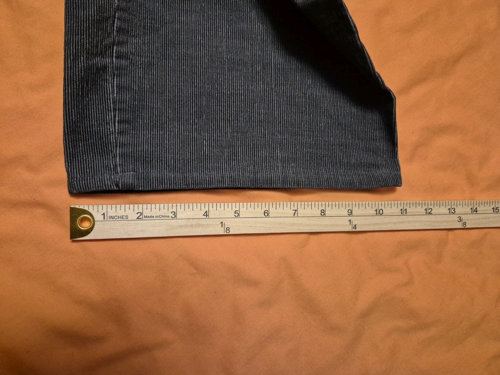 2 PAIRS VINTAGE SEARS WORK LEISURE PERMA PREST CORDUROY PANTS NAVY GREY 44 WAIST