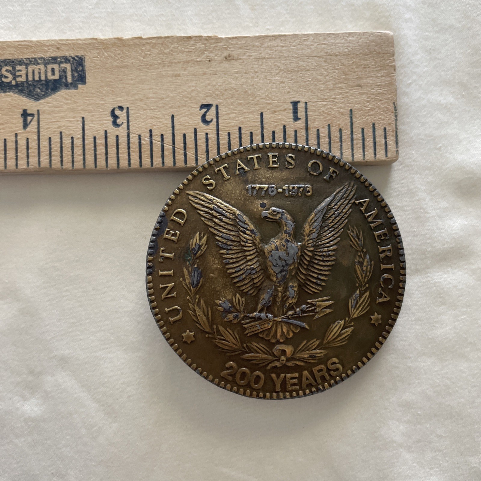 Indiana Metal Craft Belt Buckle United States Of America 200 Years