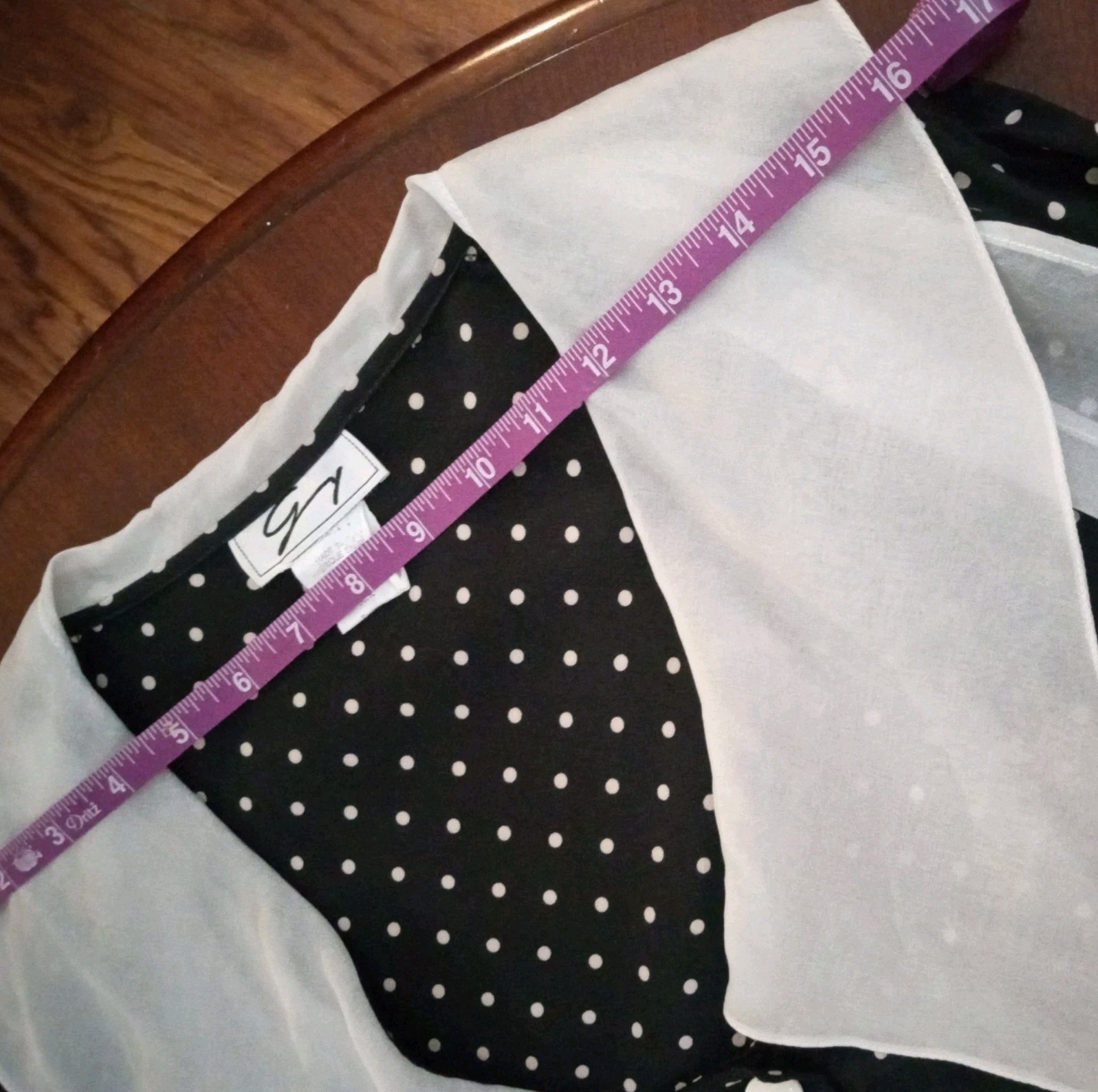 Vintage Genny Silk Dress Made In Italy Polka Dot 34″C 28W Black & White Size S/M