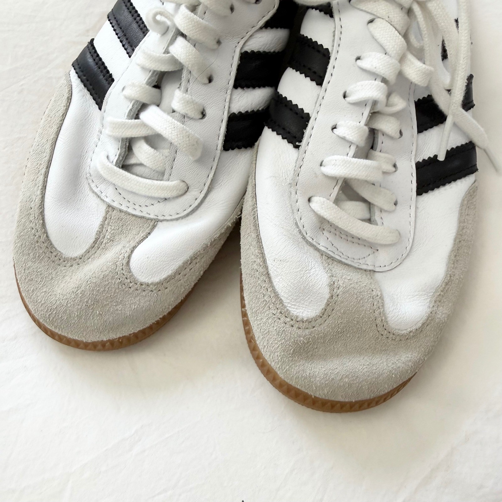 Adidas Originals Samba OG White Black Gum Leather Sneakers Men’s US 8 Classic