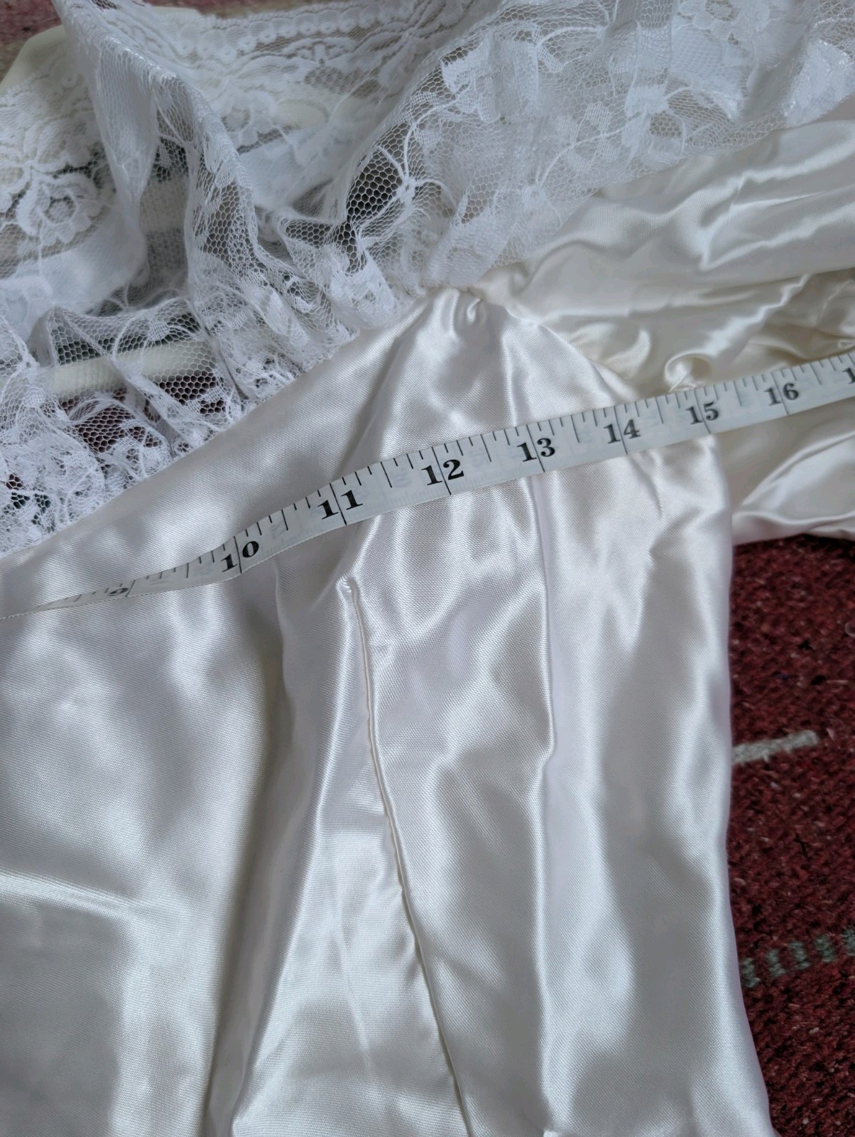 Vintage 70-80s Satin Lace Victorian-inspired Prairie Wedding Dress