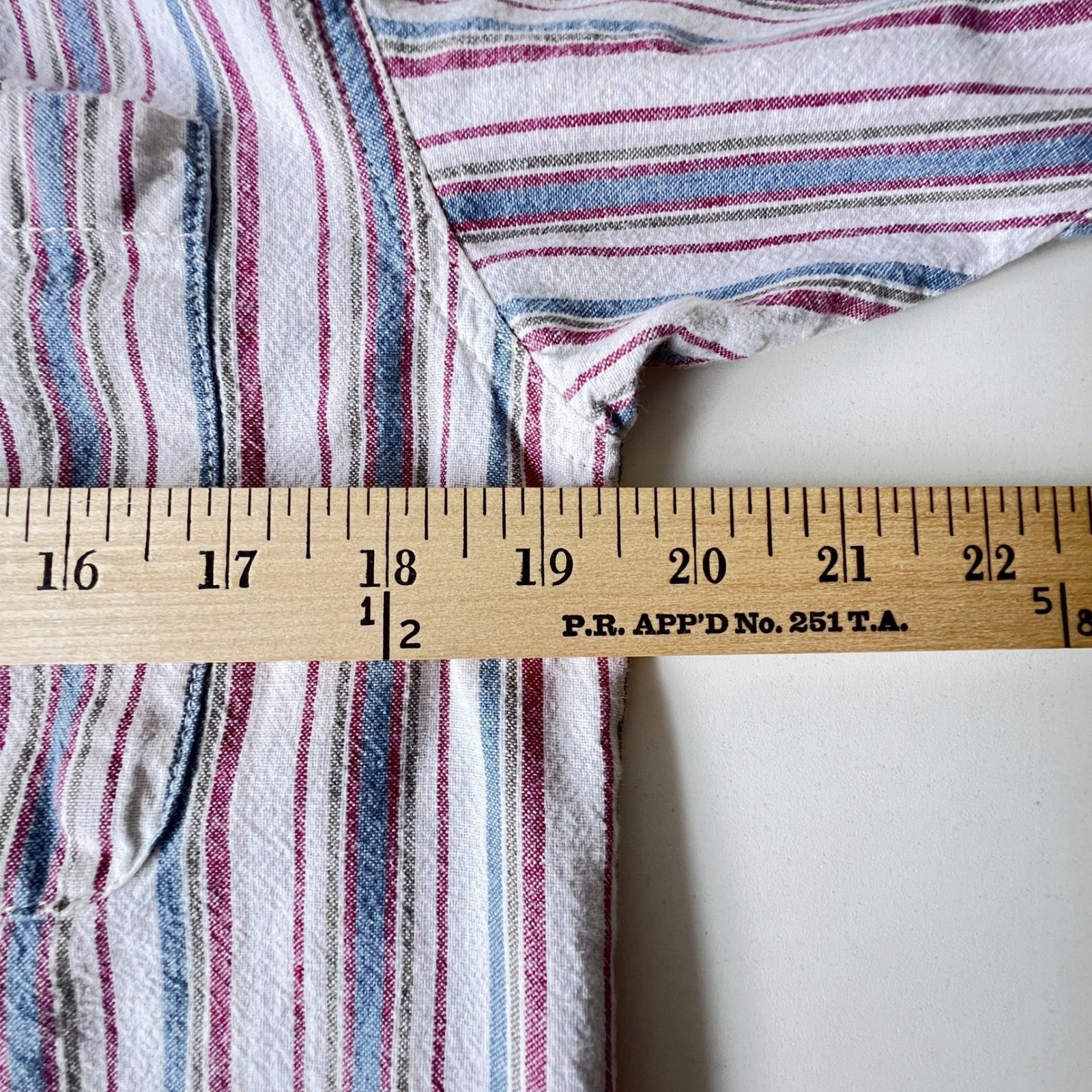 Vintage Karen Scott Striped Cotton Button Down Collar Shirt Women’s Small