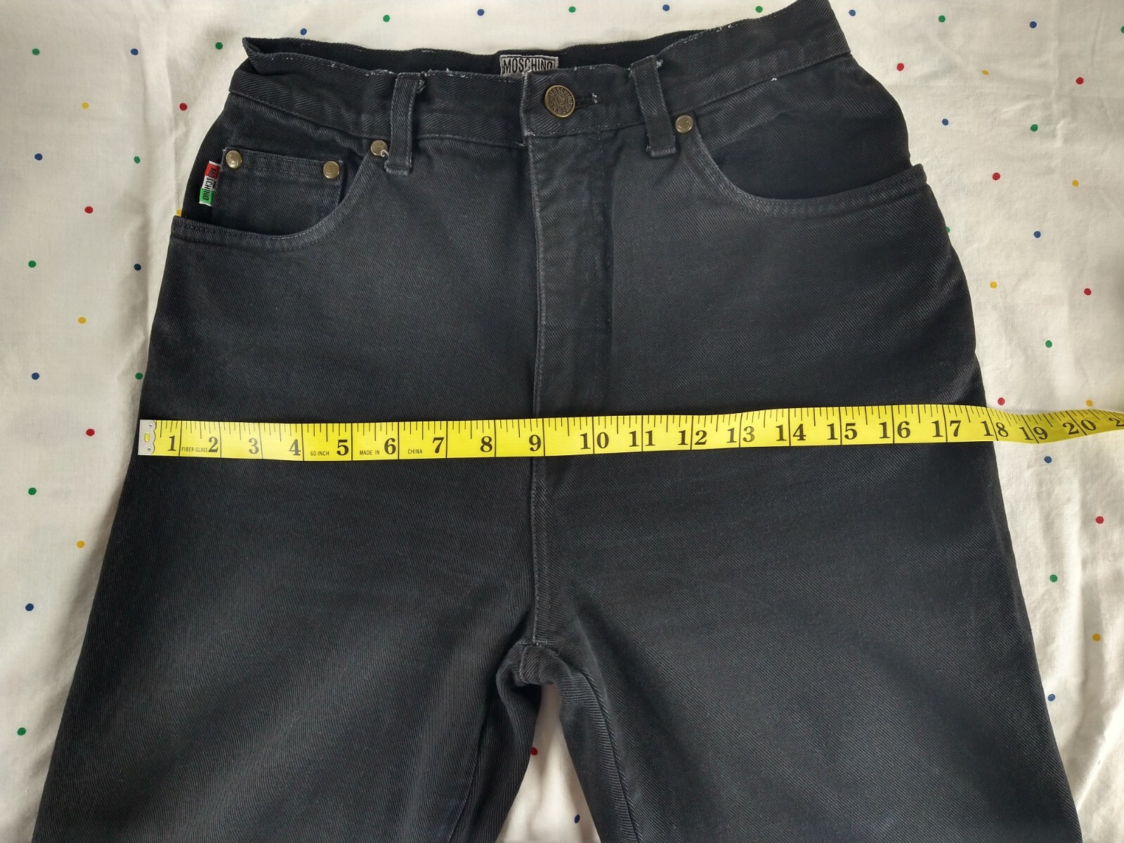 Vintage Moschino Women’s Jeans Pants W/Peace Sign On Its Pocket Size 29 CF