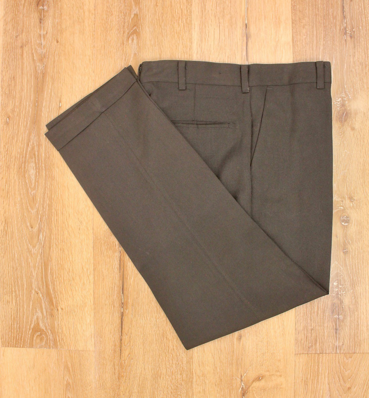 Men’s VTG 1960s 1950s NOS Black Tapered Drop Loop Pants 32×28 50s 60s Trousers