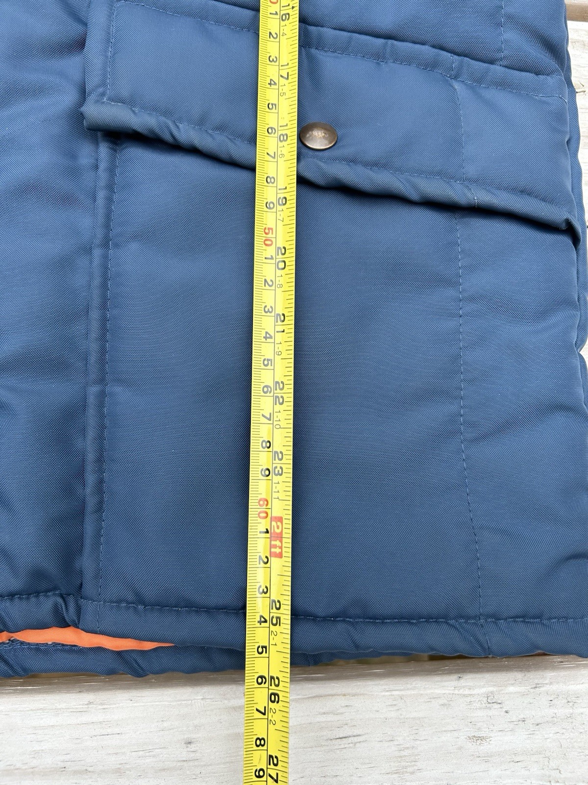 Vintage Sears Work’n Leisure Jacket Hooded Barn Chore Coat Blue Men’s