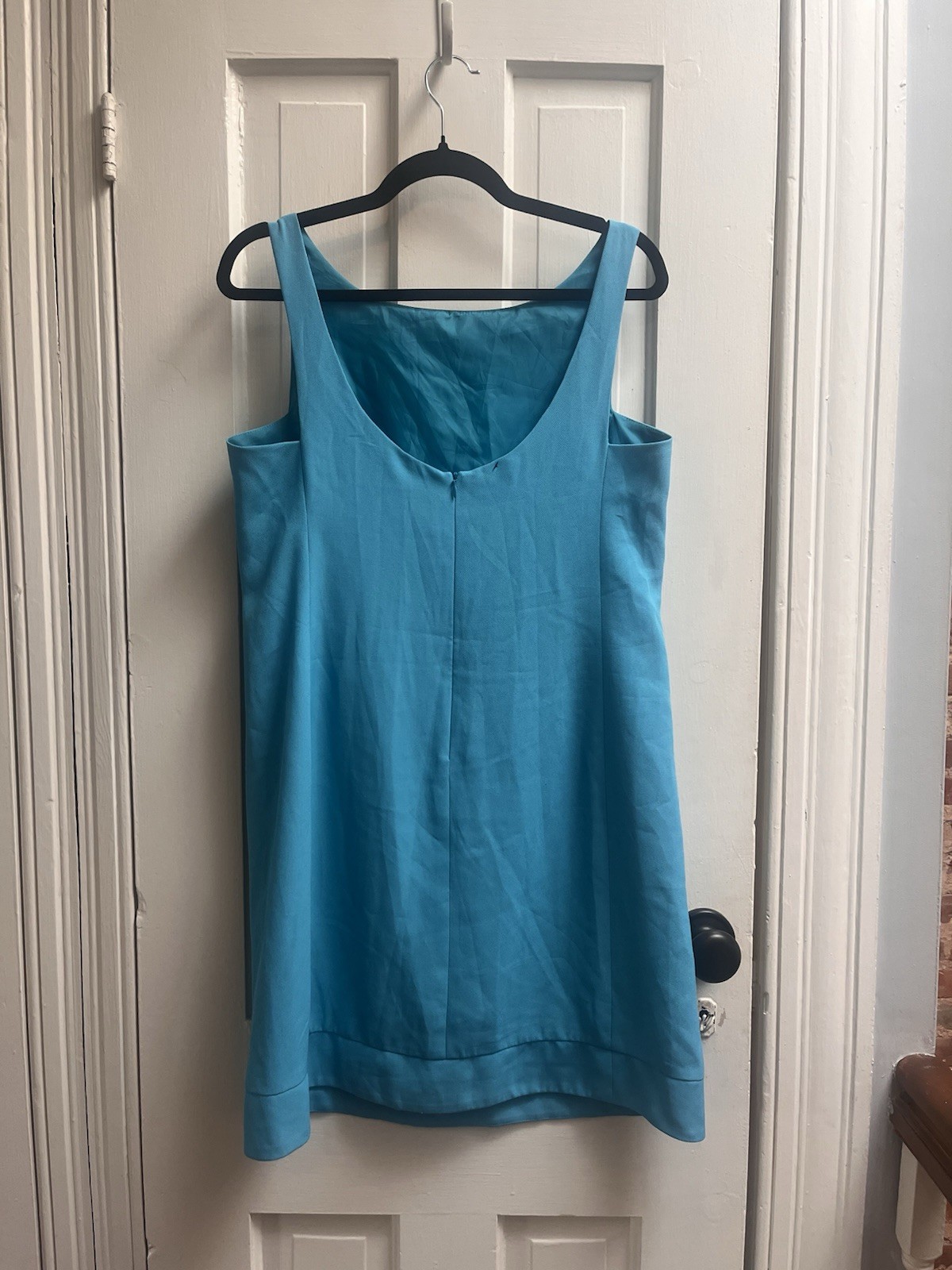 90s Dress Harvé Benard by Bernard Holtzman 100% polyester blue dress
