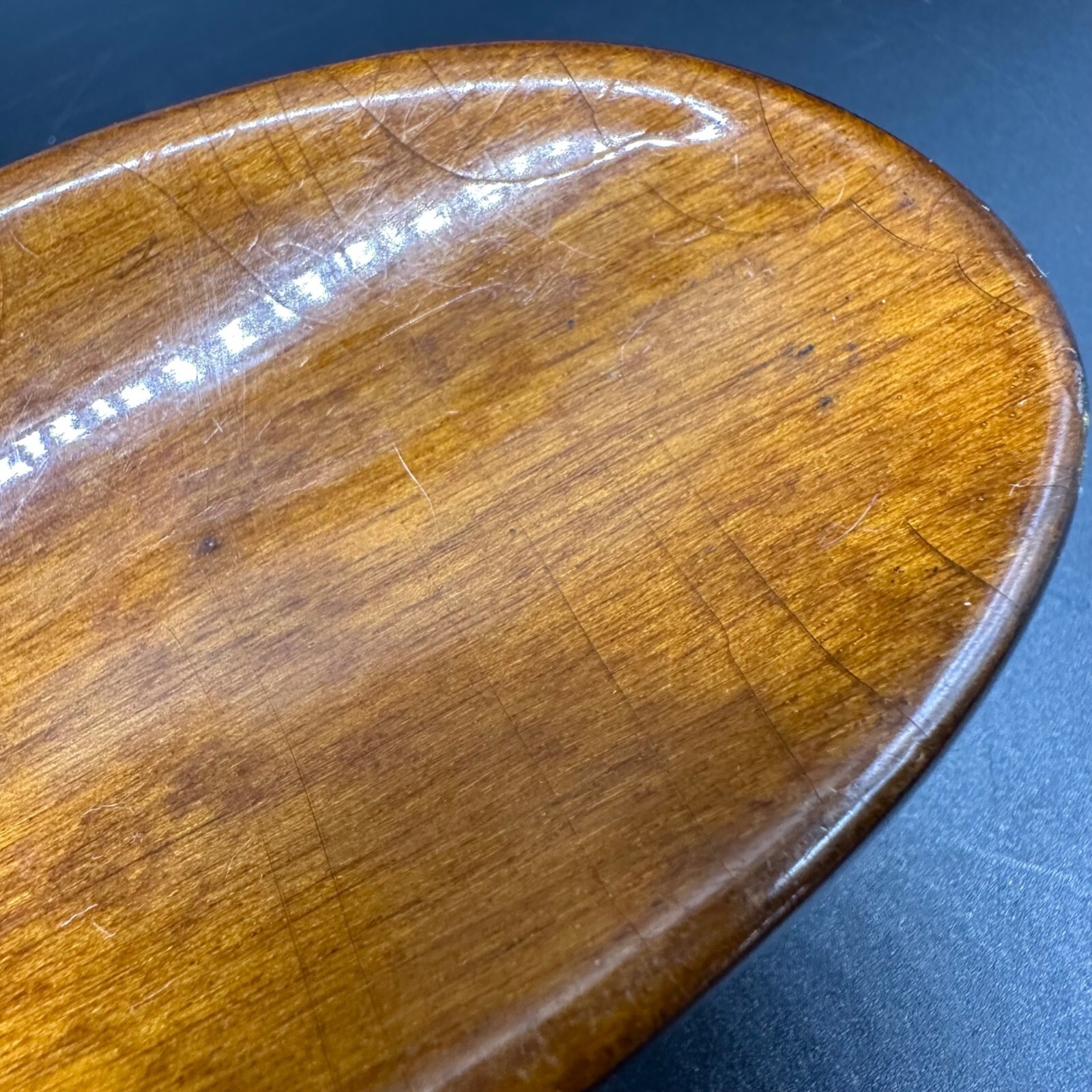 Vintage Shoe Brush Royal Sweden Wooden Natural Synthetic Bristles Oval Retro