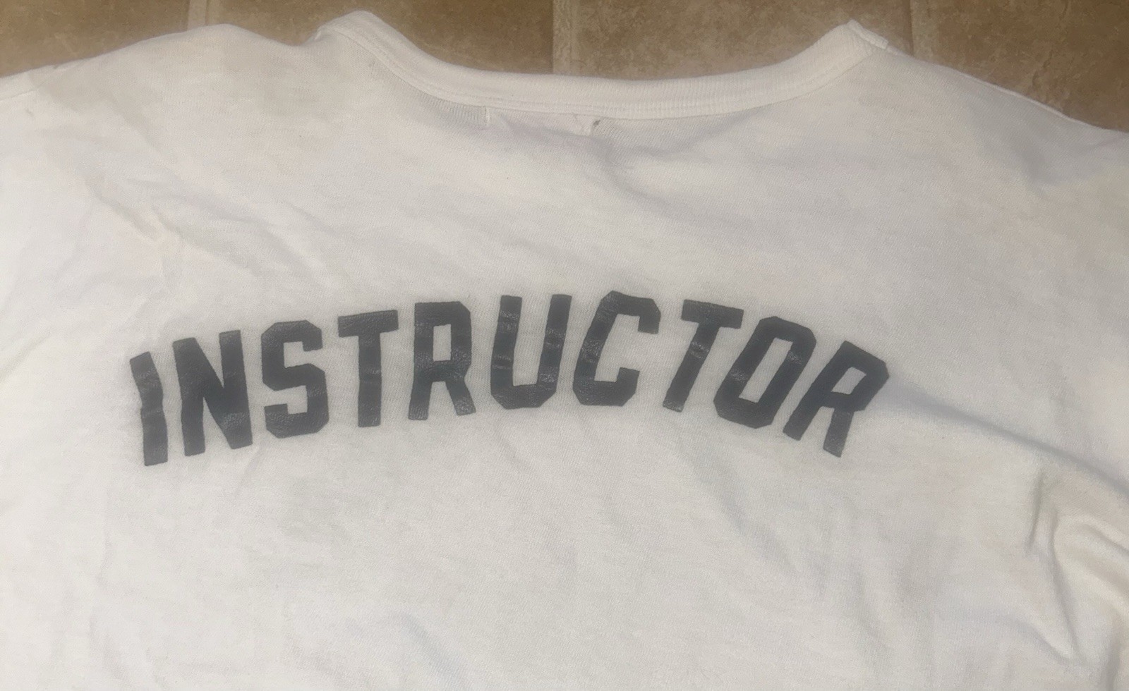 Vintage 1960s Police Academy Instructor T Shirt Durack Company Size XL Very Cool