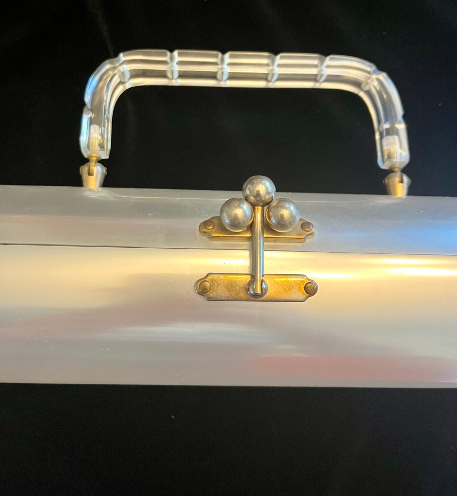 Vintage Charles S. Kahn Lucite Barrel Purse