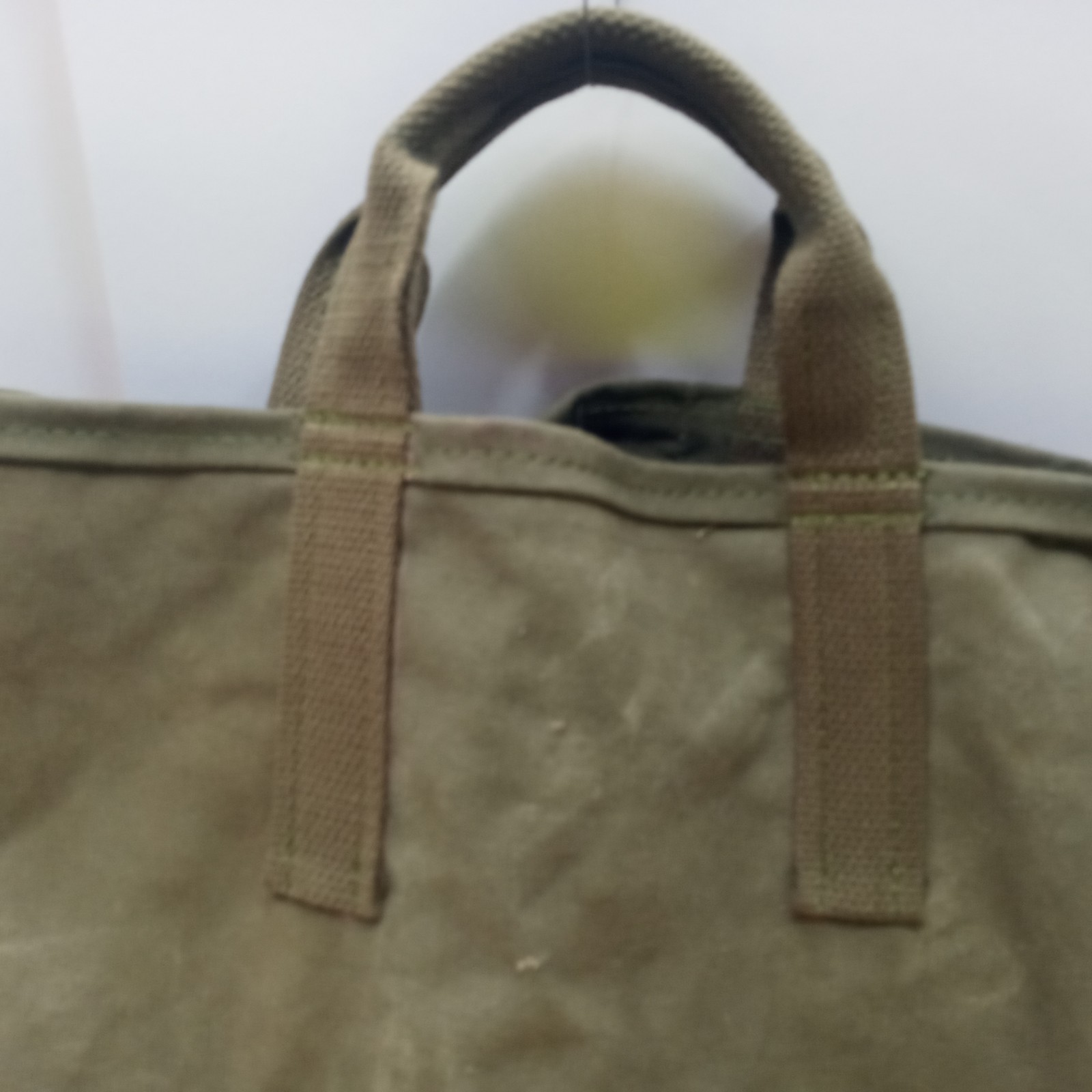 Vintage US Upcyled Duffle Bag Tote Coal Bag made with Retired US Military Duffle