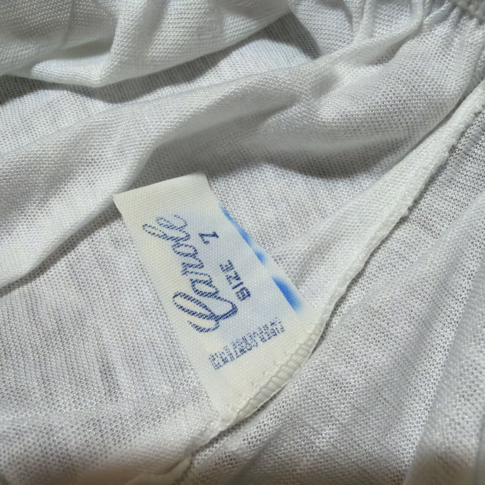 NWOT VTG Carole Lot of 2 Granny Panties Sz 7 White Polyester Cotton Gusset