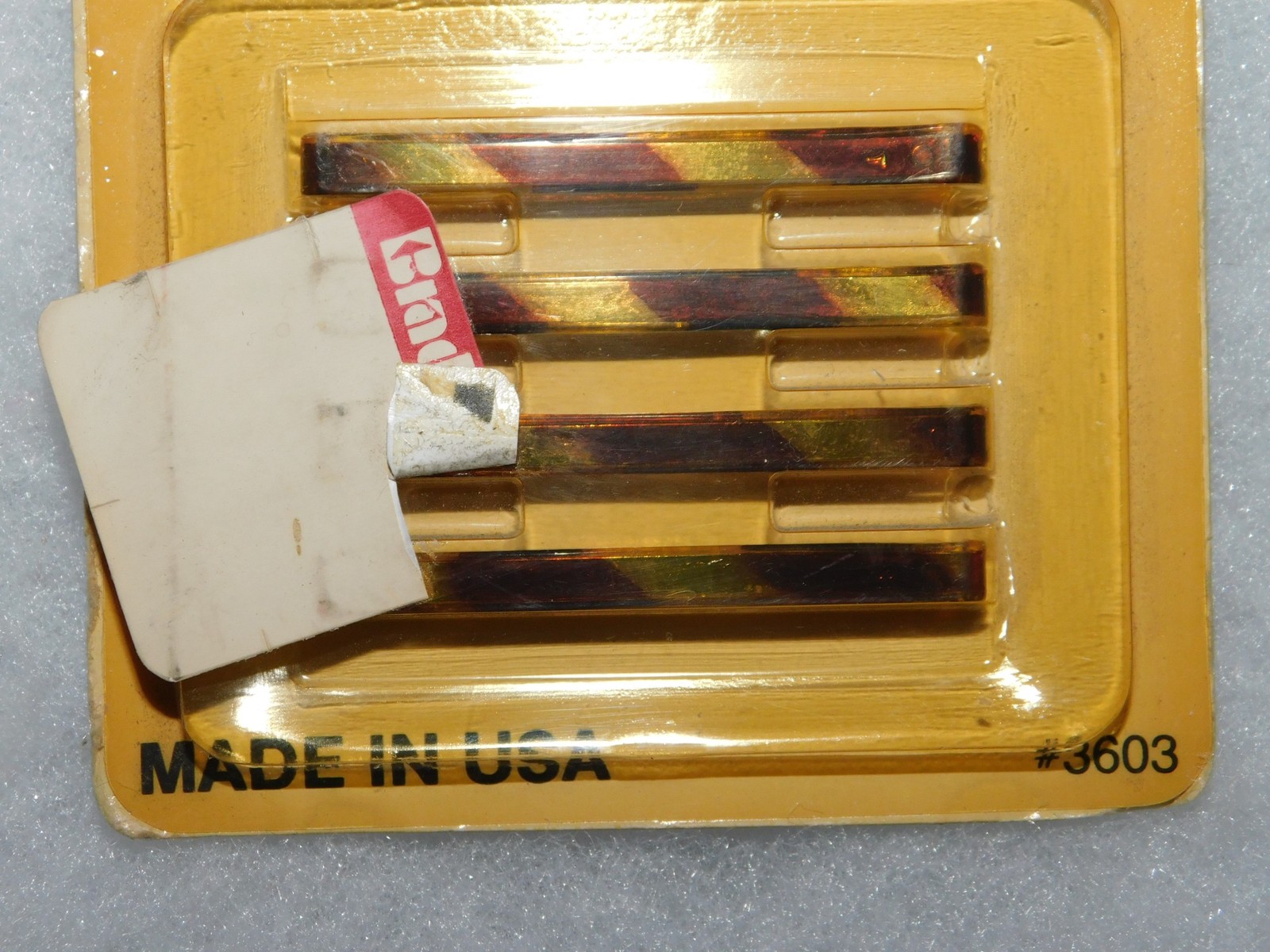 RETRO GOODY STAY TIGHT BARRETTES IN ORIGINAL PACKAGE #3603 TORTOISE SHELL