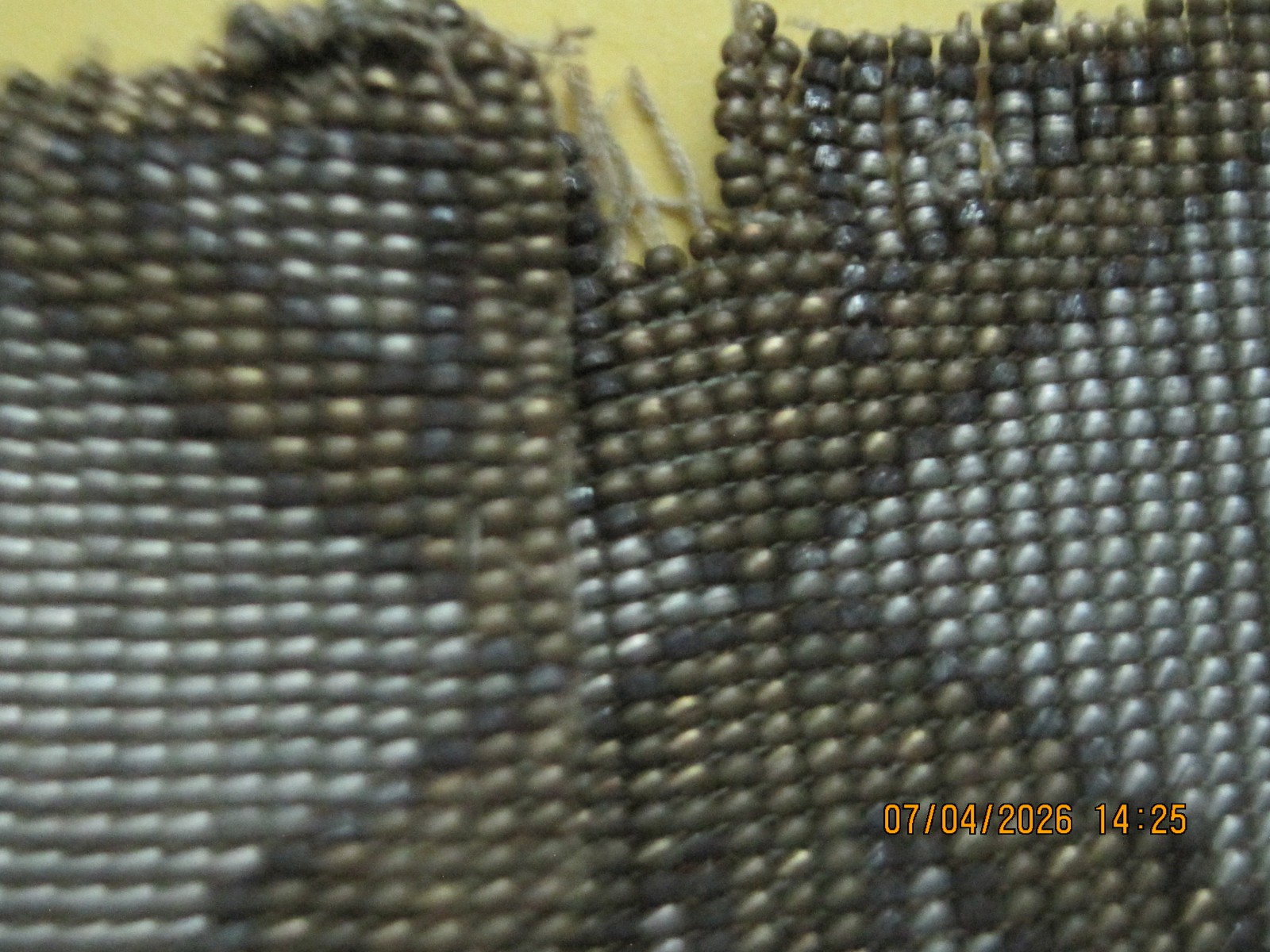 Whiting & Davis Antique enamel mesh purse & micro bead with fringe purse