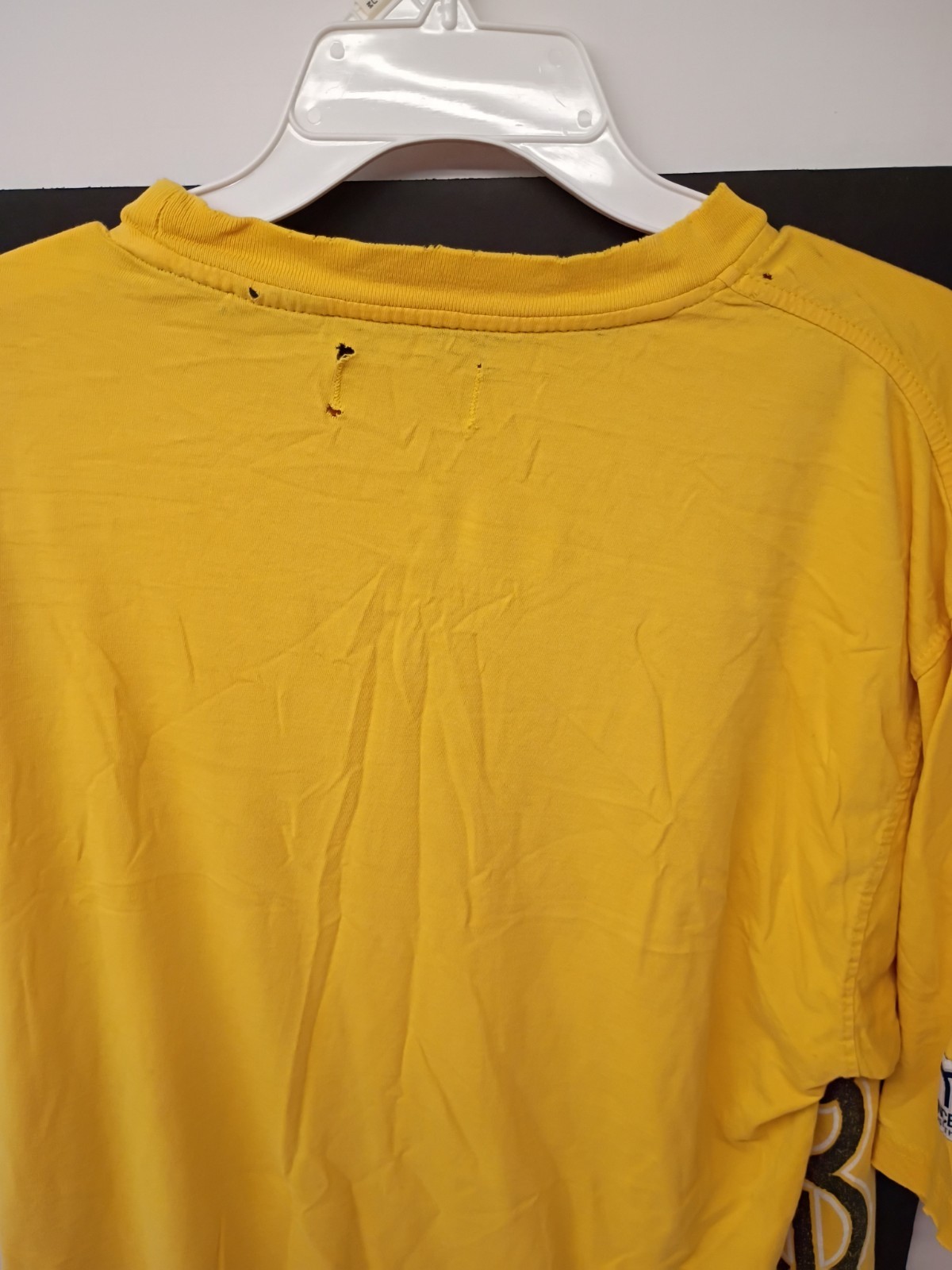 Mecca VTG Men’s XL Yellow Since Day One Graphic Crewneck Short Sleeve T-Shirt