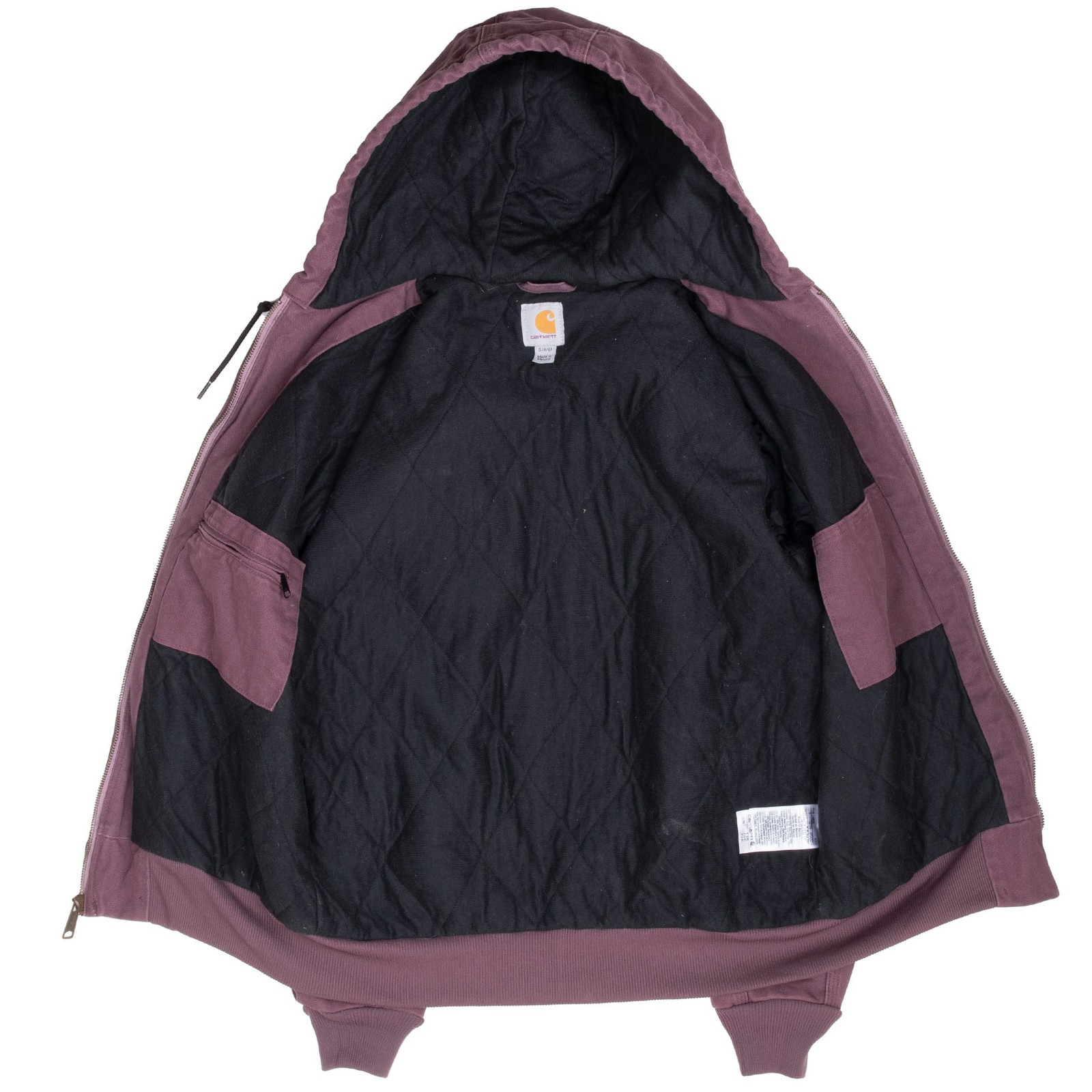 VINTAGE CARHARTT DEEP PLUM WJ130DPM ACTIVE JACKET 2018 SIZE WOMAN SMALL