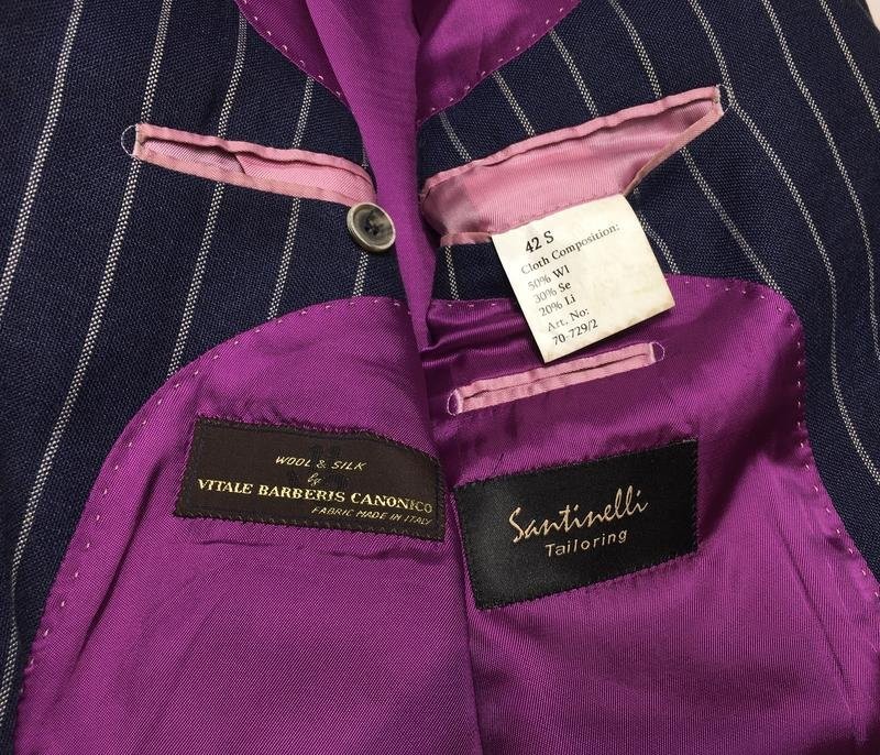 Men Canali Blazer Multicolor Silk Wool 38 / M / 46