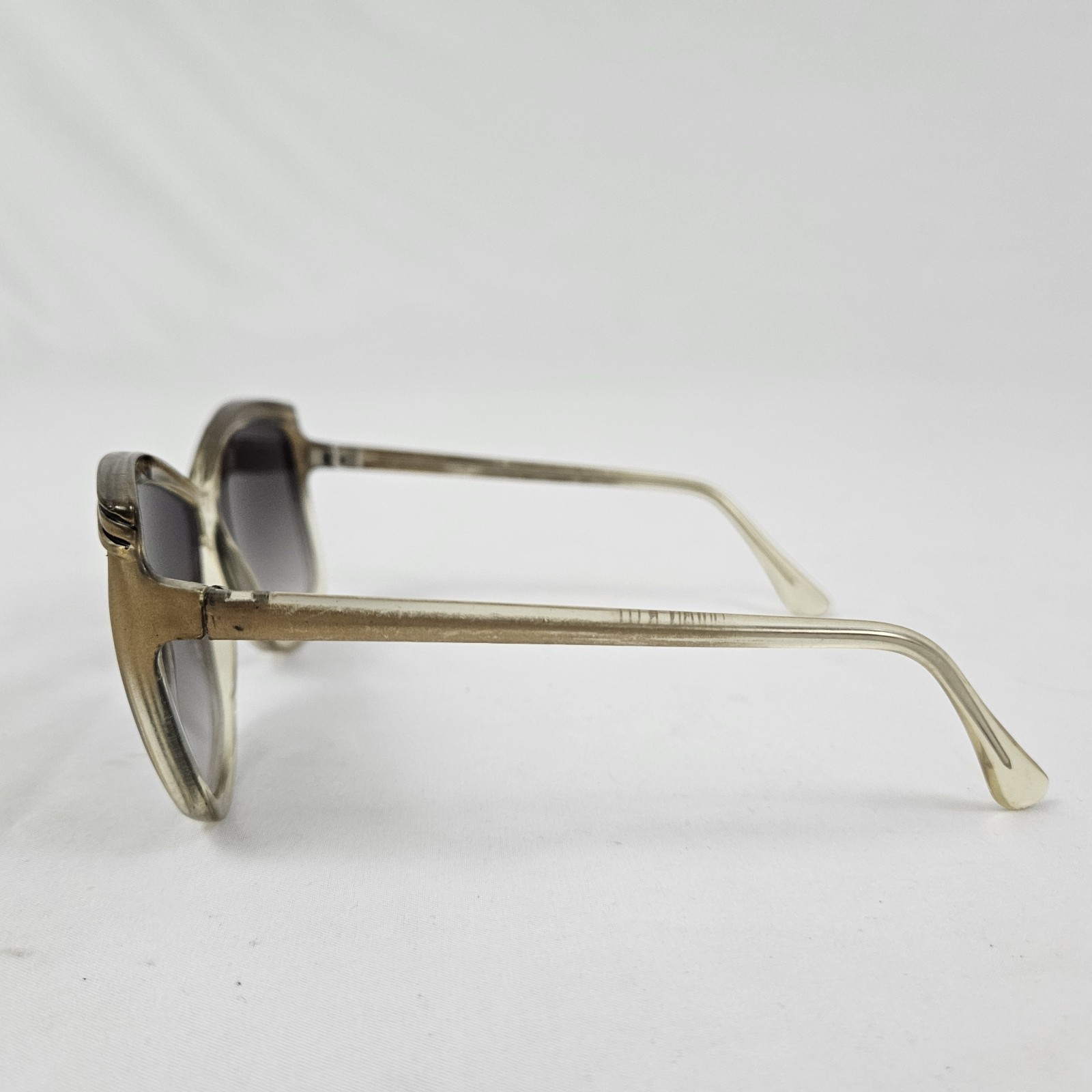 Cool Ray Sunglasses Oversized Clear Gold Butterfly Retro 1980’s Vintage