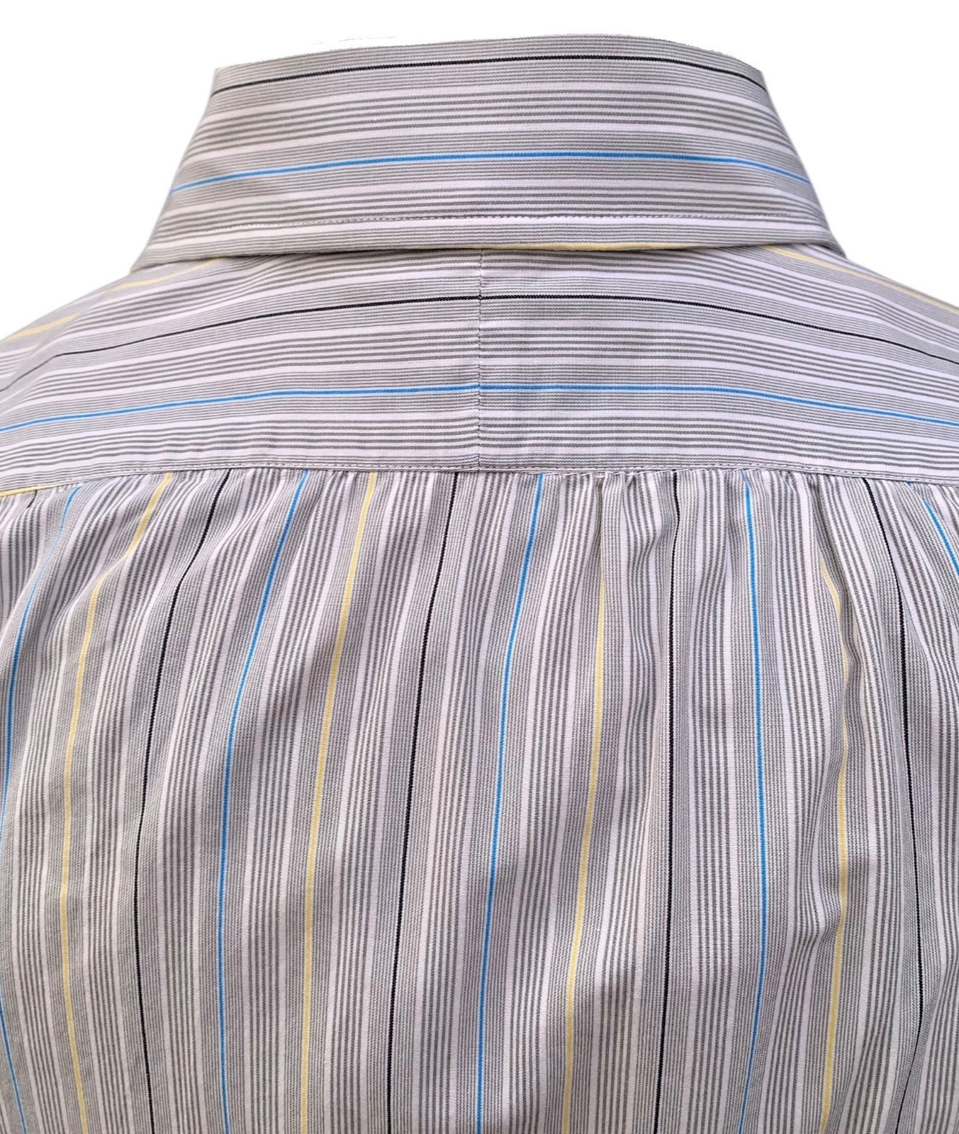 TURNBULL & ASSER Vintage Men’s LS Gray Stripe French Cuff Shirt – Sz M