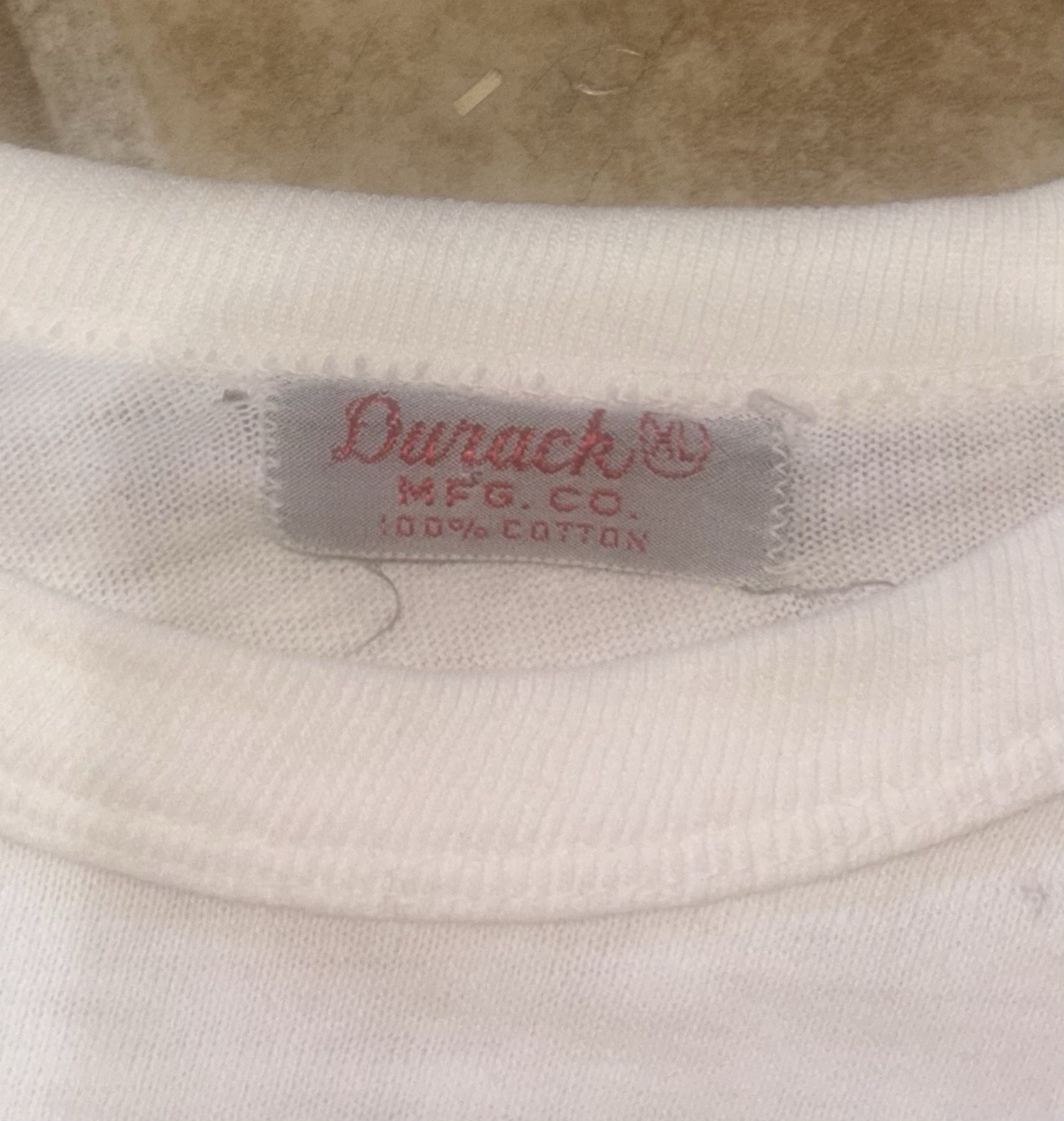Vintage 1960s Police Academy Instructor T Shirt Durack Company Size XL Very Cool