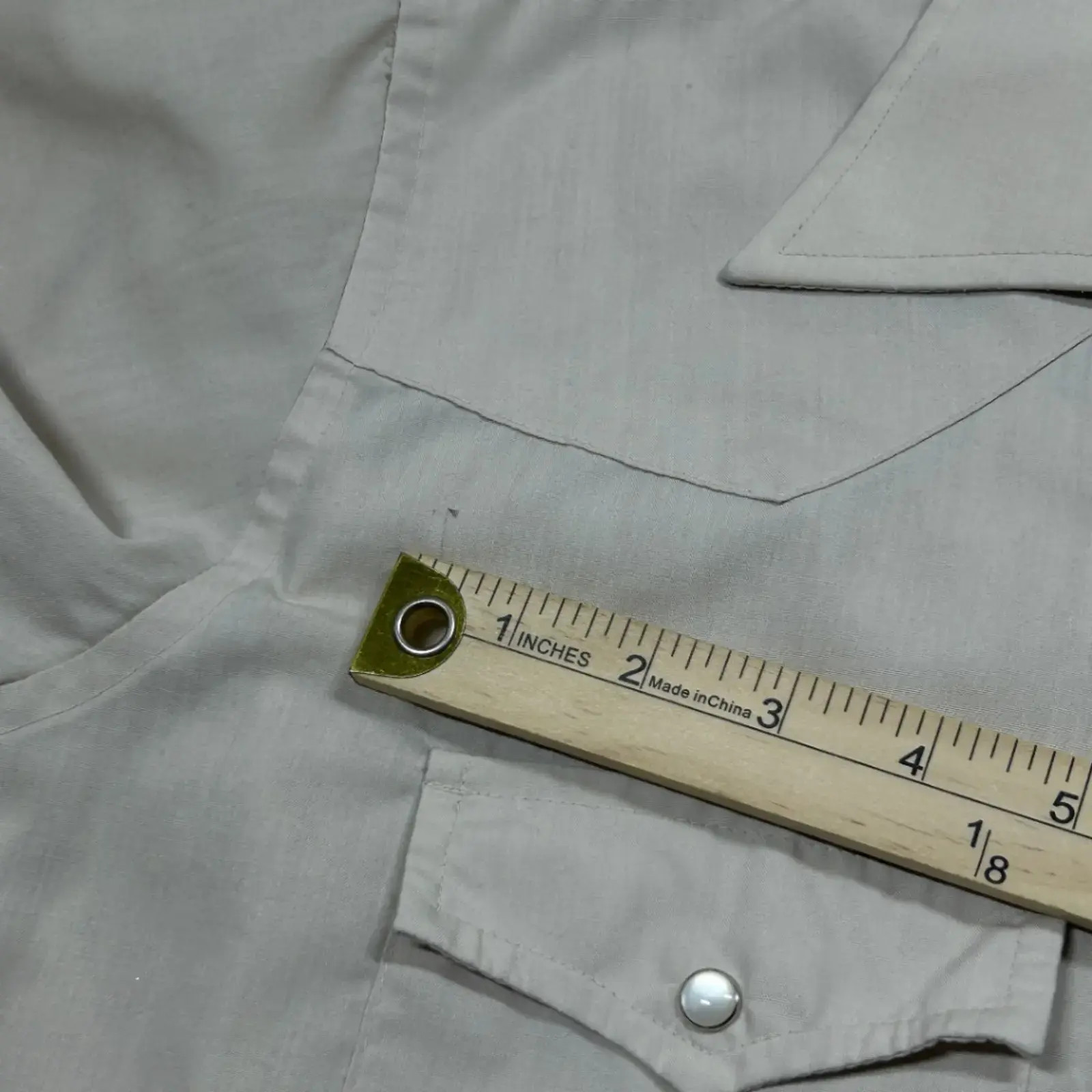 Authentic Western Shirt Buick 1908 Embroidered Vintage Large 65 Polyester 35