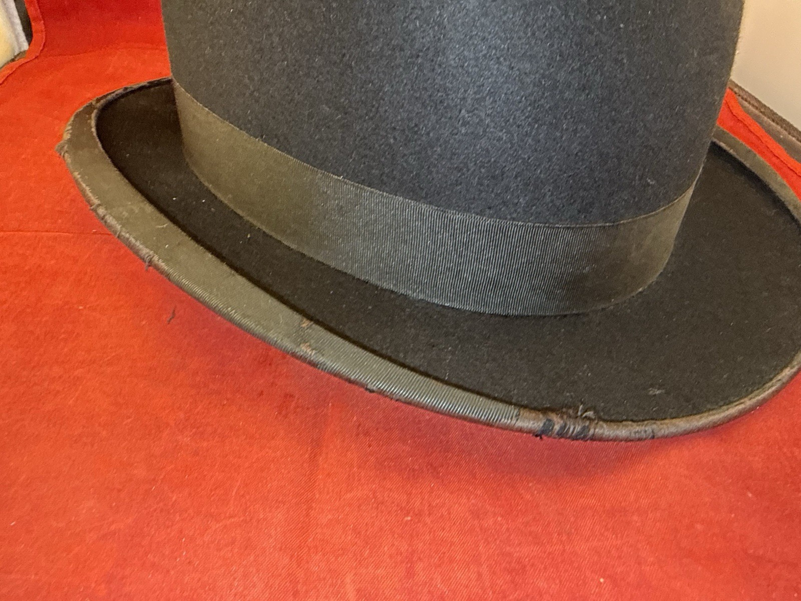John B. Stetson Felt Derby Bowler Hat Black Leather Band Grand Prize 1900 Paris