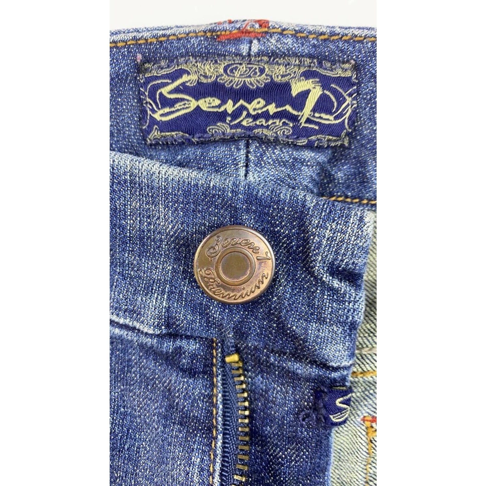 Seven7 Women’s Bootcut Vintage Y2K Denim Jeans 10